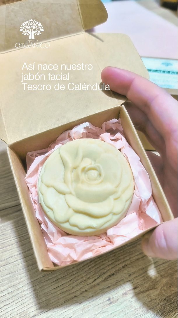 Un jabón cremoso y delicado con tu rostro ✨🌼
Formulado con ingredientes 100% orgánicos y naturales, con un pH adecuado para tu rostro.
Tesoro de Caléndula te brindará una experiencia de limpieza profunda y suave.
Ingredientes estrella👇
• Caléndula en doble maceración:
Rica en propiedades calmantes, antiinflamatorias y regeneradoras, ideal para pieles sensibles y propensas a irritaciones.
• Niacinamida:
Controla la producción de sebo, minimiza la apariencia de los poros y combate las manchas oscuras.
• Polvo de arroz:
Ilumina y absorbe el exceso de grasa, dejando la piel matificada y aterciopelada.
• Arcilla de caolín:
Elimina toxinas y proporciona una limpieza profunda sin resecar la piel.
BENEFICIOS
✨Limpieza profunda y suave.
✨Nutrición e hidratación intensa.
✨Equilibra el pH de la piel.
✨Ilumina y reduce la apariencia de los poros.
✨Aroma natural y relajante.
#jabonfacial #organico #natural #cosmeticanatural #cuidadofacial