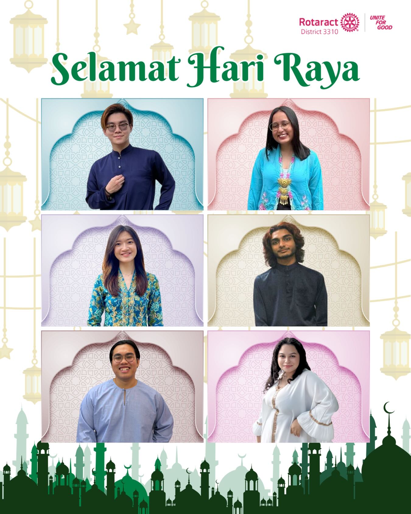 Selamat Hari Raya 💚🌙✨
As the month of reflection, Ramadan, comes to a close, may this festive season bring renewed hope, deeper connections, and meaningful moments with your loved ones. May we carry forward the values of compassion, humility, and generosity, continuing to uplift those around us and make a positive impact in our communities.
Hari Raya is a beautiful reminder of forgiveness, gratitude, and togetherness. As we celebrate with open hearts and open homes, may we also be inspired to extend kindness beyond this season, serving with purpose and creating lasting change in the lives of others.
Maaf zahir dan batin.
#Rotaract3310
#UniteForGood
#BecomingMoreThroughService