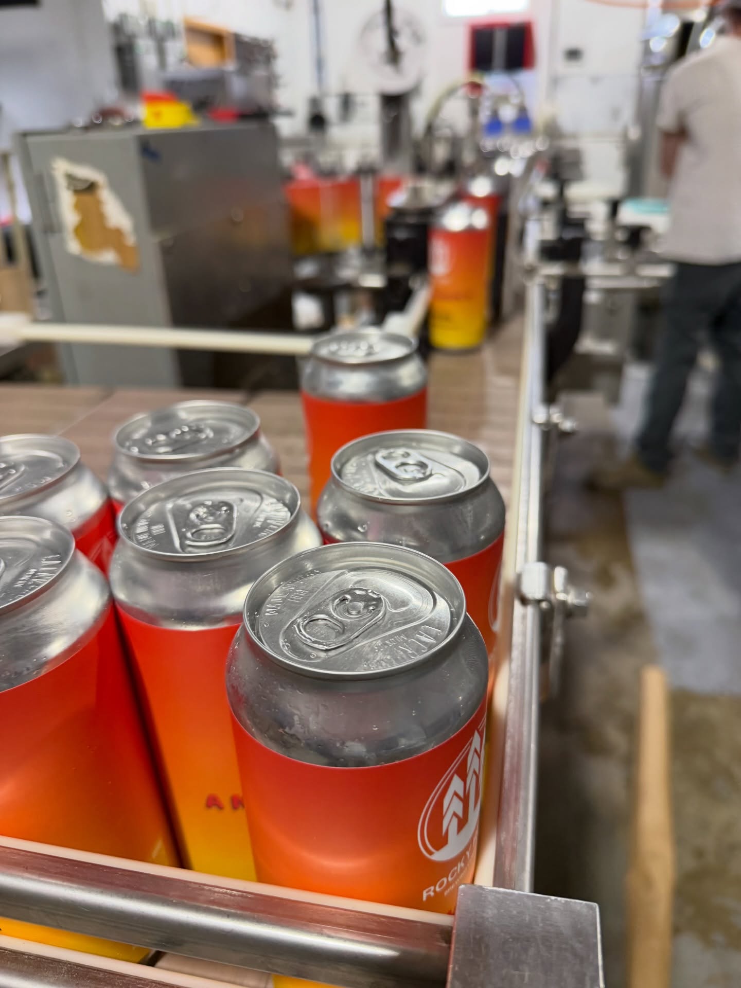 Fresh batch of A North Woods 10 Hazy IPA coming off the line and ready to hit your lips