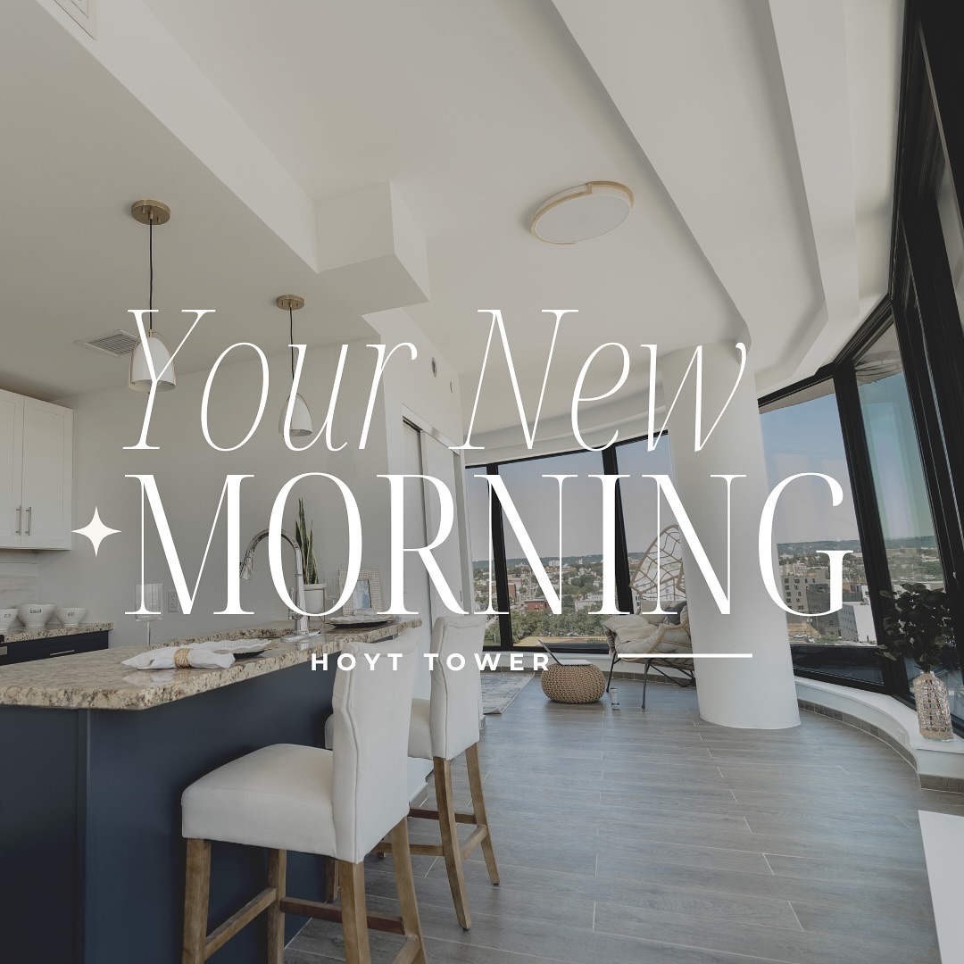Your new morning starts here. Wake up to stunning city views, natural light filling your space, and the comfort of a 1-Bedroom Suite designed for modern living. Whether youâre sipping coffee in your stylish kitchen, getting ready in your spacious bedroom, or enjoying the convenience of top-tier amenities like our fitness center, lounge, and rooftop spaces, every day at Hoyt Tower feels like a step above.
This isnât just an apartmentâitâs a lifestyle. Schedule a tour today and experience the best of Newark living.
Click the link in the bio for more info.