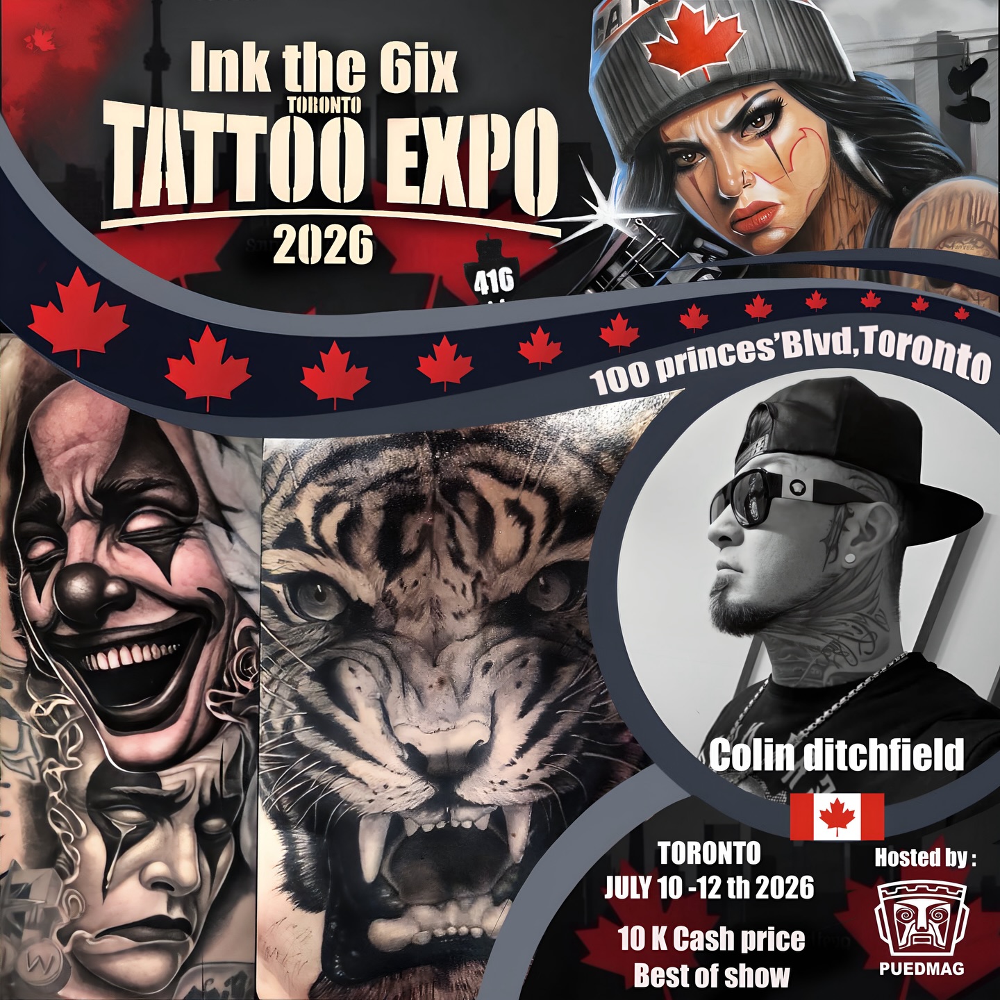 Welcome, @colinditchfield_tattoos! We’re excited to have you join us for the second edition of the @inkthe6ixtorontotattooexpo this July 10-12, 2026, at the Enercare Event Centre in Toronto. If you’re looking to get stunning black and gray tattoos, feel free to DM him directly for inquiries. We’re looking forward to an amazing event filled with incredible art and talent! If you have any questions or need more information, just let me know!