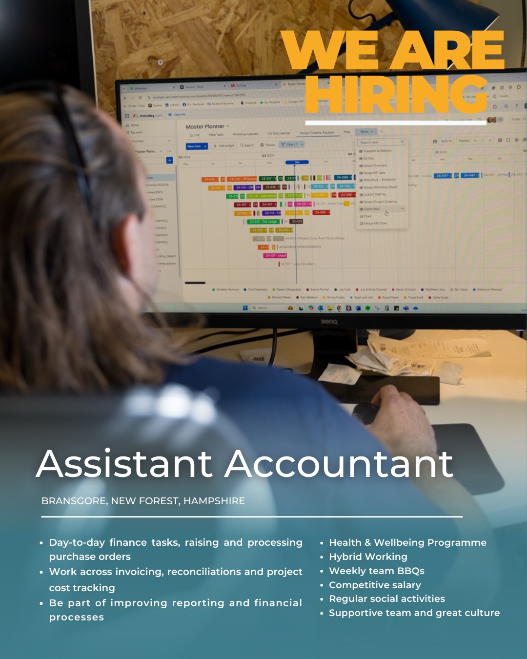 Applications for our Assistant Accountant role close this Sunday.
We’re looking for someone to join our team in Bransgore to support the day-to-day running of our finance function, from invoicing and reconciliations through to project cost tracking and reporting.
If this sounds like the right fit, we would love to hear from you.
Find out more & apply via the link in our bio.
#assistantaccountant #financejobs #constructioncareers #hiringuk #sustainableconstruction