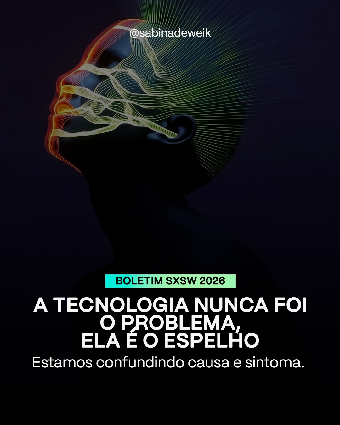 O SXSW 2026 acabou com uma provocação. Passamos anos acreditando que a tecnologia era a resposta. Mas e se o verdadeiro problema nunca foi a tecnologia? Ela é apenas o espelho!!
“95% dos pilotos de IA falham,, e não é culpa da tecnologia.”, disse Sandy Carter. Duro de ouvir. Mas necessário.
Porque no fundo, não é sobre falta de ferramenta. O que falta é clareza, liderança e direção. Estamos vivendo um paradoxo: temos respostas cada vez mais sofisticadas para perguntas cada vez mais rasas.
Nunca fomos tão capazes. E, ainda assim, tão desorientados.
Entre falas de Sandy Carter, Ruchika Tulshyan e José Andrés, ficou evidente que o desafio do nosso tempo não é técnico, é humano.
Seguimos acelerando, mas ainda precisamos aprofundar intenção, fortalecer vínculos e redefinir prioridades em um mundo de excesso.
Se você quer transformar esses sinais em leitura estratégica, garanta a sua vaga na masterclass “Pós SXSW 2026: Conectando os Pontos” pelo link do Sympla na minha bio. Temos muito o que conversar juntos!
📆16/04 - 19:30 - online via Zoom.
#SabinaDeweik #SXSW #masterclass#futuro#tendências