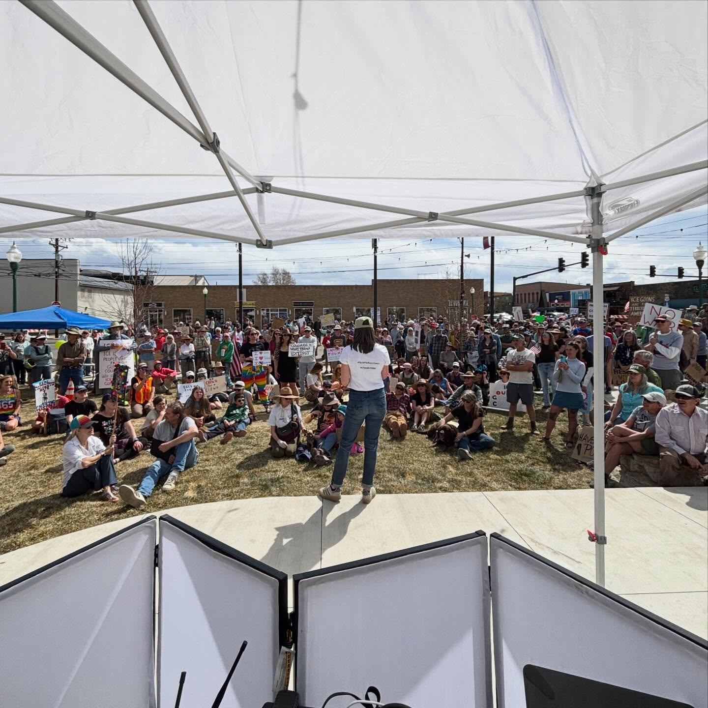 Very Proud to be apart of No Kings today. Happy to help in the protest any day. Unashamed! #nokings #gunnison #letsdoit