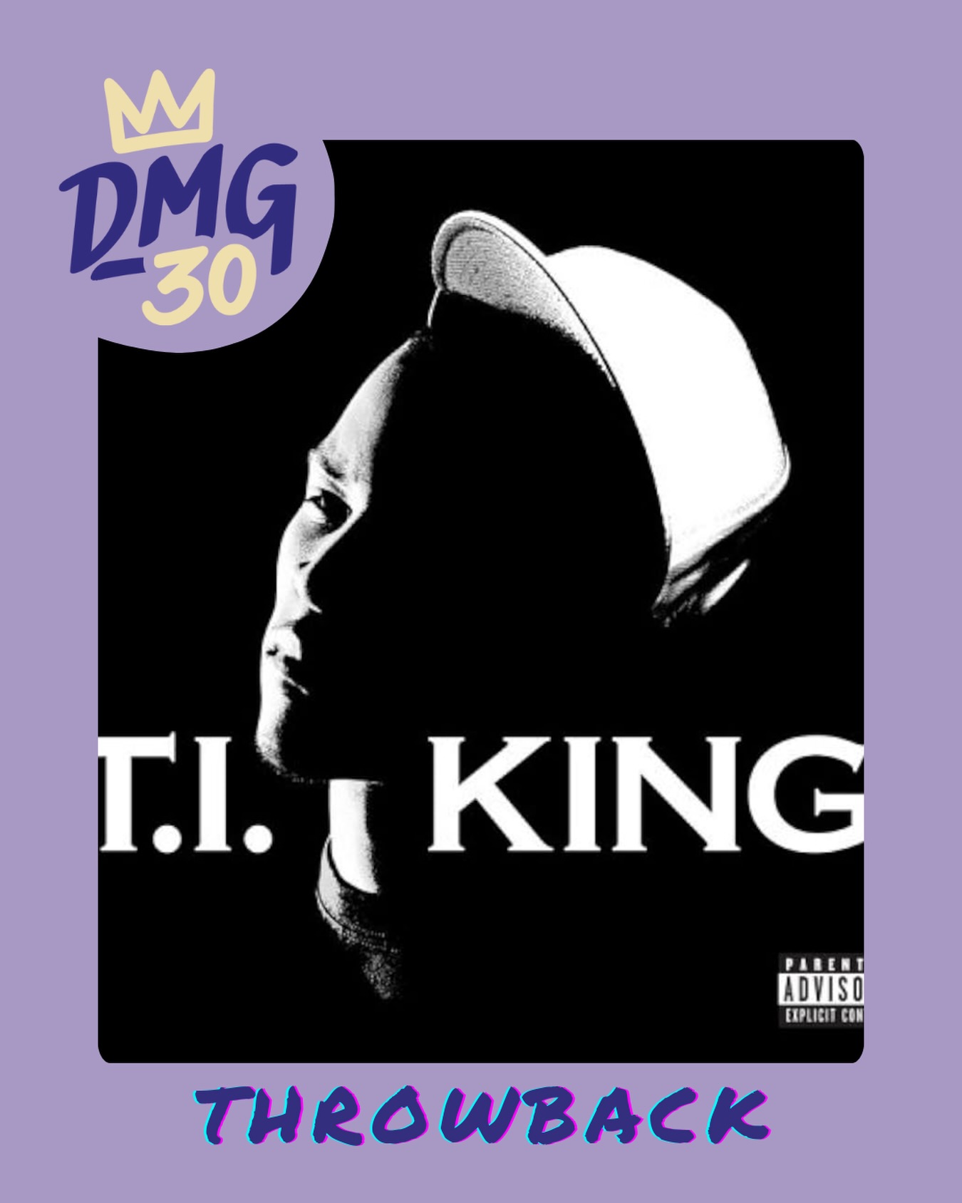 Released March 28, 2006, King is T.I.’s fourth studio album. King reached critical acclaim by debuting at #1 on the Billboard 200 and earned T.I. a grammy for Best Rap Solo Performance with the major hit “What You Know”. This album’s success cemented T.I.’s status as a Southern rapper and brought Atlanta’s trap sound into the mainstream national hip-hop market.
DMG was involved on 9 songs, with some standouts being:
King Back sampling “Sting Of The Serpent” written by Ray Davies
Front Back sampling “Front Back Side To Side” by UGK and “Boyz-N-The-Hood” by Eazy E
What You Know interpolating “Gone Away” written by Donny Hathaway, Curtis Mayfield, and Leroy Hutson
Why You Wanna sampling “Gypsy Woman (She’s Homeless)” by Crystal Waters and interpolates “Find A Way” by A Tribe Called Quest
Get It sampling “Mollo Tutto” by Loretta Goggi