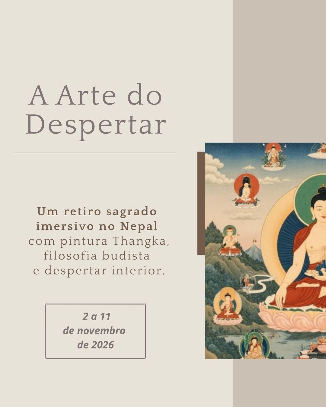 Com muita alegria, apresento pra vocês a programação completa do nosso retiro no Nepal 🤩 irá acontecer do dia 2-11 de Novembro e as inscrições estão abertas!
Se sentiu esse chamado no coração, comente aqui “eu senti” que te passo todas as informações 🤍🙏🏽✨
#nepal #retiro #desbloqueiocriativo