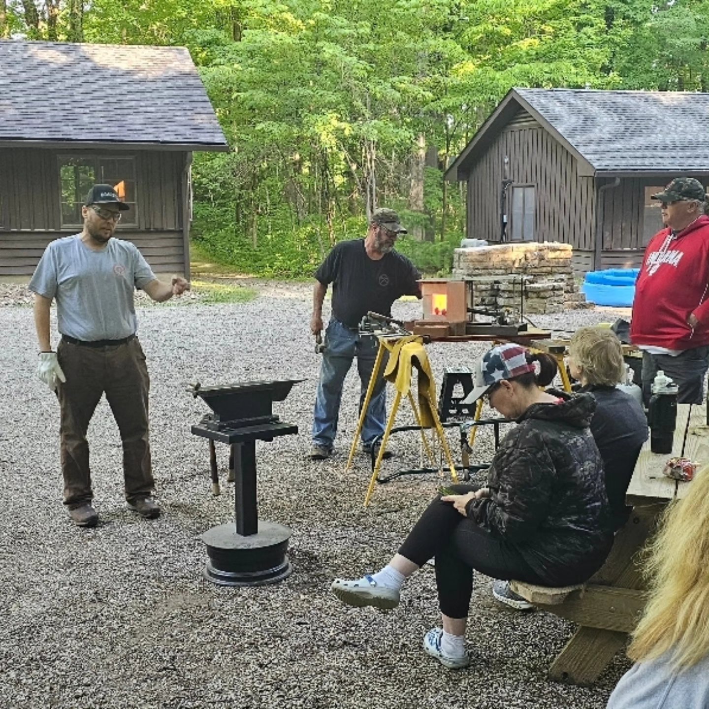 More pictures from the @irreverentwarriors event this weekend! Had a great time & @guidrycecil forging a Railroad Spike knife!
#veteranlife #veterans #veteran #veteransupport