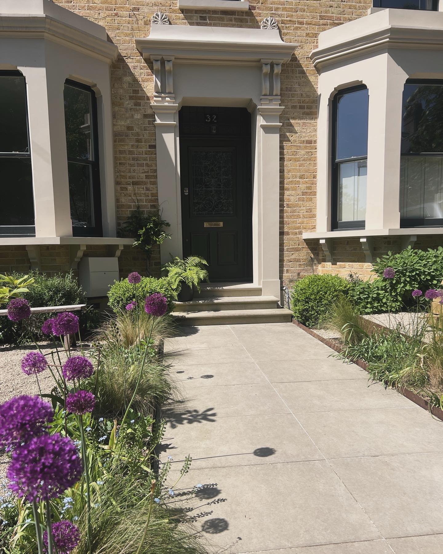Front of house design and landscaping, London.