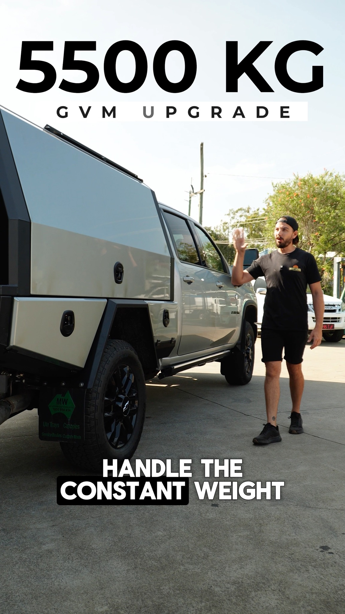 30 Second run through - Chev 2500 HD 5500KG GVM upgrade. Lift, Bags, Light Reconnect plus more. What would you do differently?