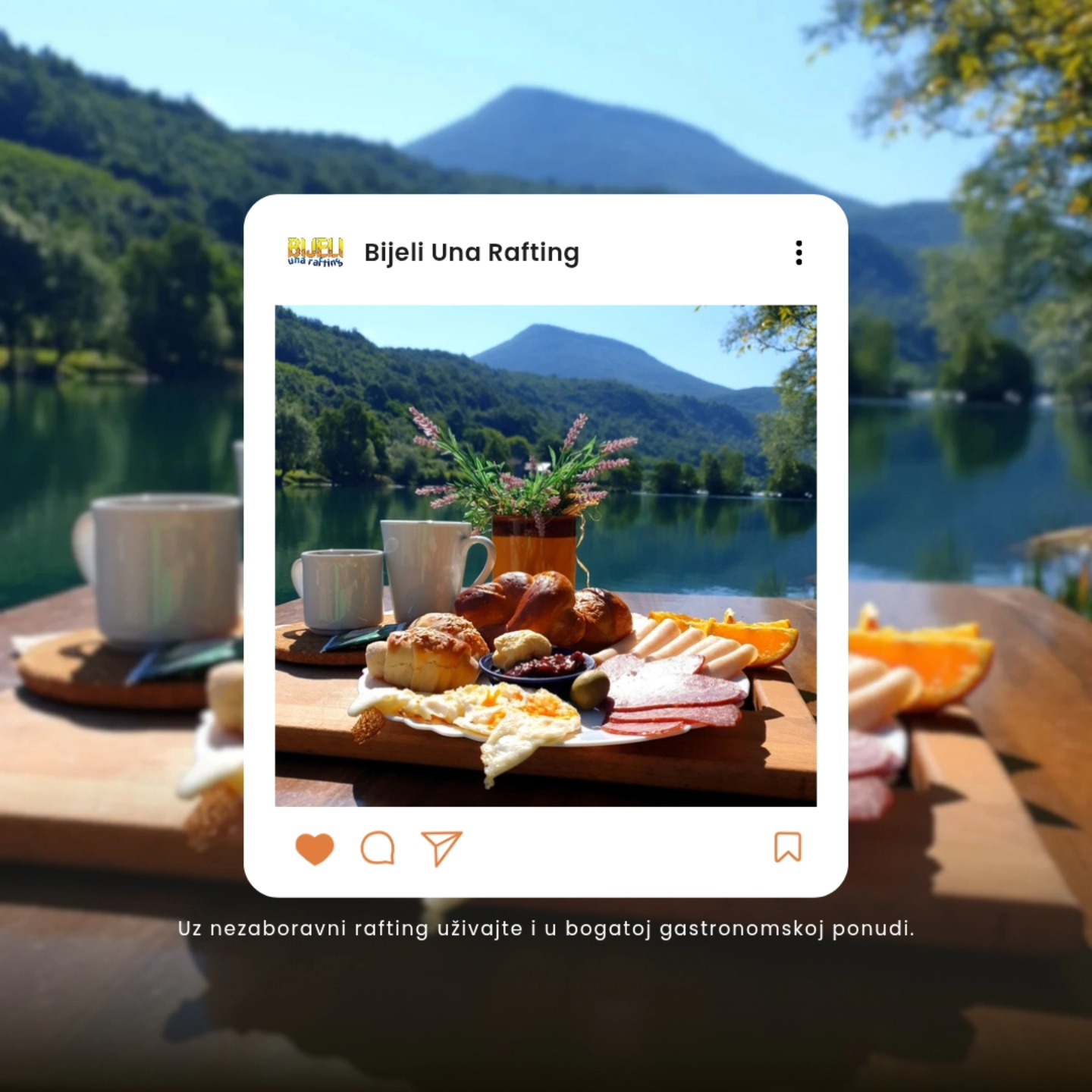 Uz nezaboravni rafting uživajte i u bogatoj gastronomskoj ponudi.
#hotel #visitbihac #rafting #gastronomia #TeamBuilding #Avantura #Ljeto2025