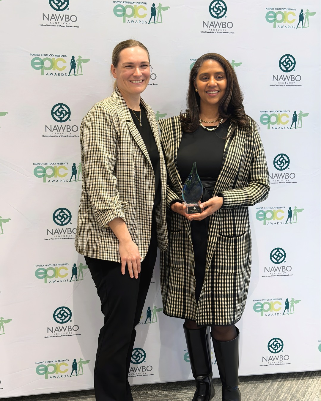 Big wins for Kentucky women in business at the NAWBO EPIC Awards @nawbokentucky 🎉
We’re proud to celebrate our very own WBC board member Raquel Carter, named Public Policy Catalyst of the Year: a powerful recognition of her leadership in advancing opportunities for entrepreneurs across the Commonwealth.
WBC Executive Director Devanny King joined leaders from across the state for an inspiring night celebrating the women shaping Kentucky’s economic future.
👏 Congratulations to all of this year’s honorees, especially Raquel for this well-deserved recognition.
#WomenInBusiness #KentuckyEntrepreneurs #NAWBO #WomenSupportingWomen #WBC #CVKY