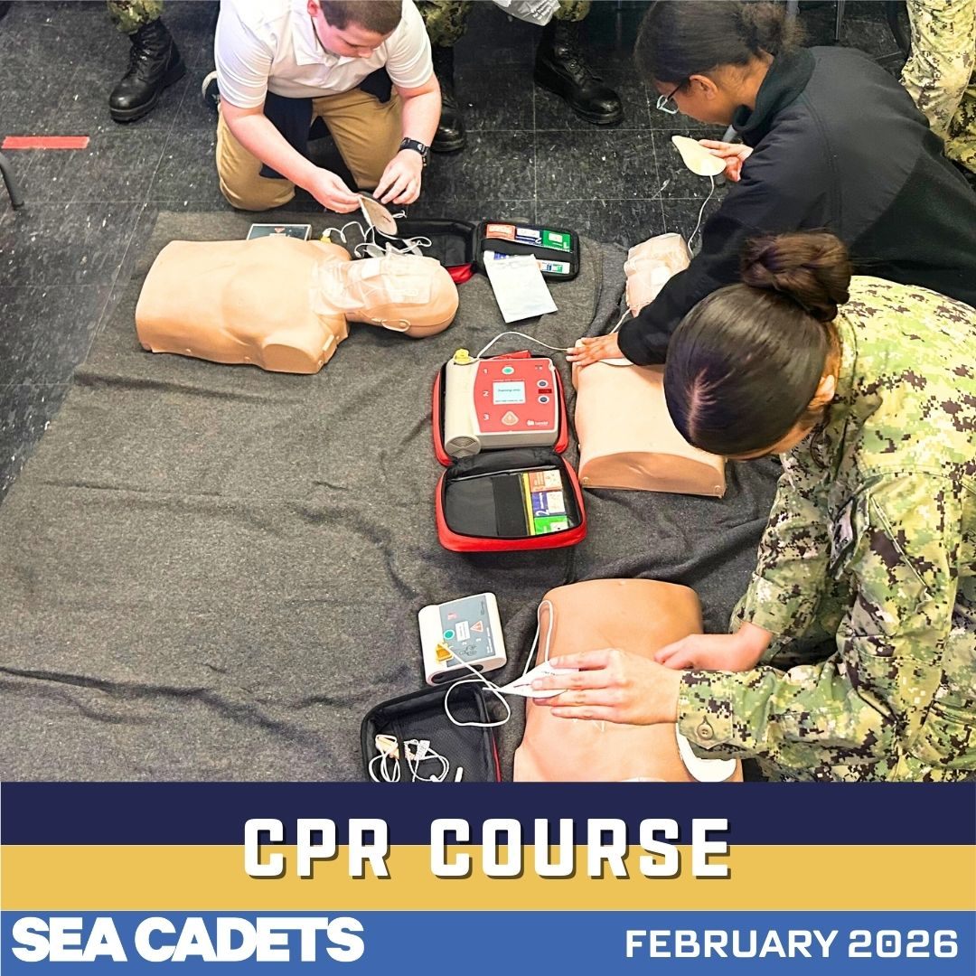 Our Division Cadets had the opportunity to take a CPR course and earn certification—building real-world skills, confidence under pressure, and the ability to step up when seconds matter. Proud of their commitment to readiness and service. ⚓️🩺💪
#SeaCadets #USNSCC #SeaCadets #CPR #CPRCertification #FirstAid #EmergencyPreparedness #SafetyFirst #CadetLife #TrainingDay #Leadership #Teamwork #Service #ReadyForAnything #EarnIt