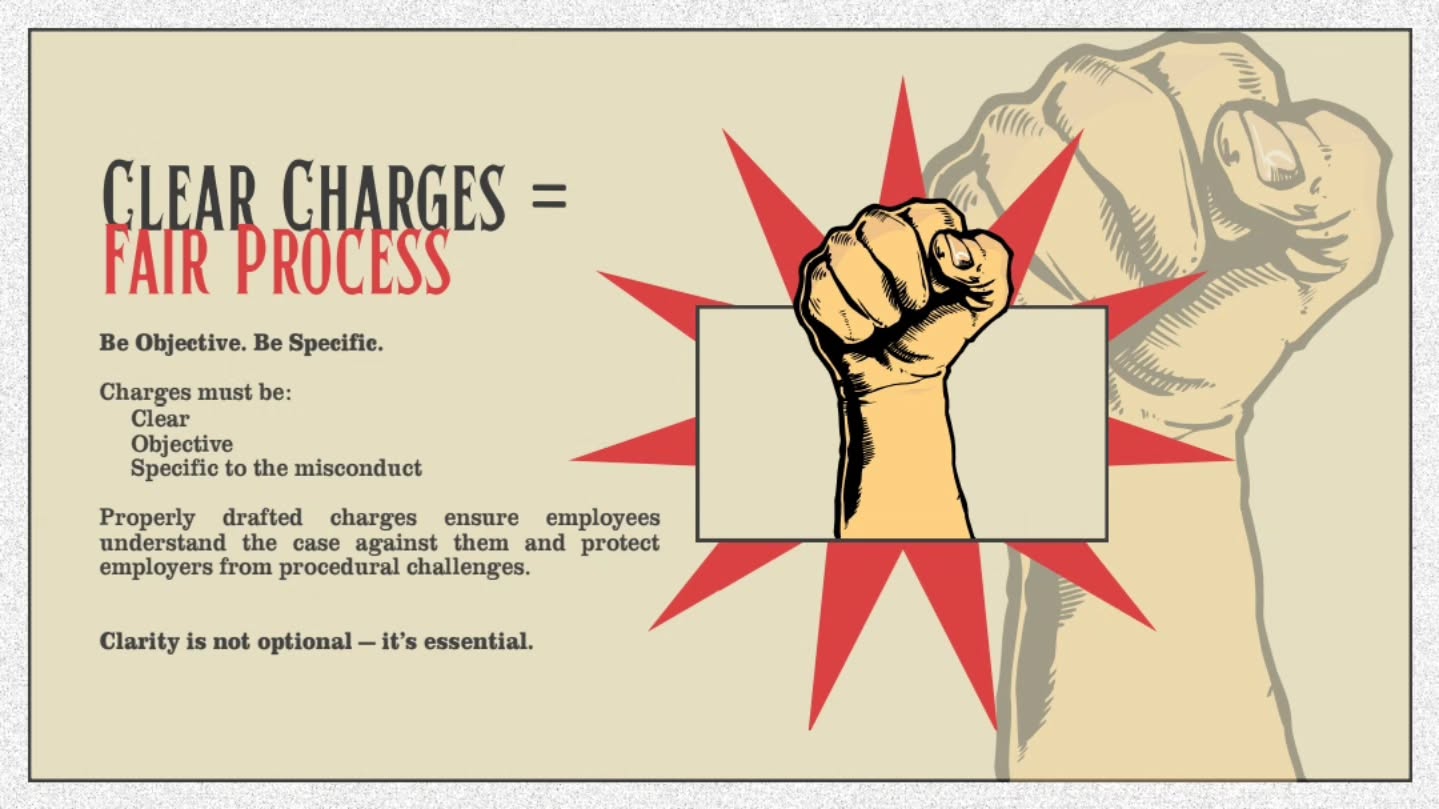 The strength of any disciplinary process begins with how charges are framed.
Clear, precise, and objective wording is essential to uphold fairness and avoid unnecessary disputes.
Employers must ensure that every charge communicates exactly what needs to be answered.
Clarity is not just good practice — it’s a safeguard.
#HumanRightsMonth #HRCompliance #FairProcess #GDPEO #WorkplaceStandards