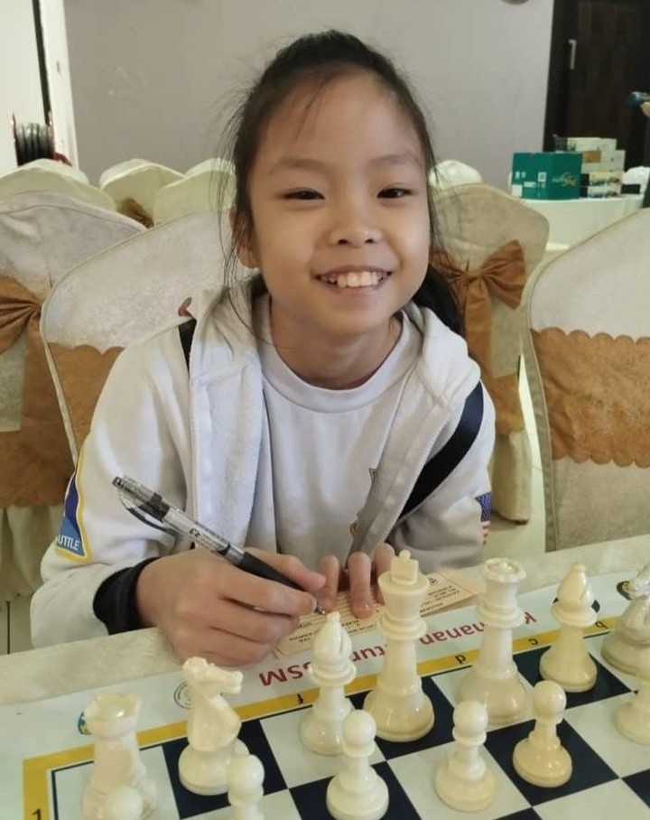 ~August, 2024. Program Pembangunan MSSPP~
Cheers for the girls ...Xuan Jia!!
TOP-20 Tie-breaker in the U11 Category.
Thanks Coach Adrian for the weekly class AC Global Chess Academy
#Chess #ChessNotCheckers #babygenius #strategies