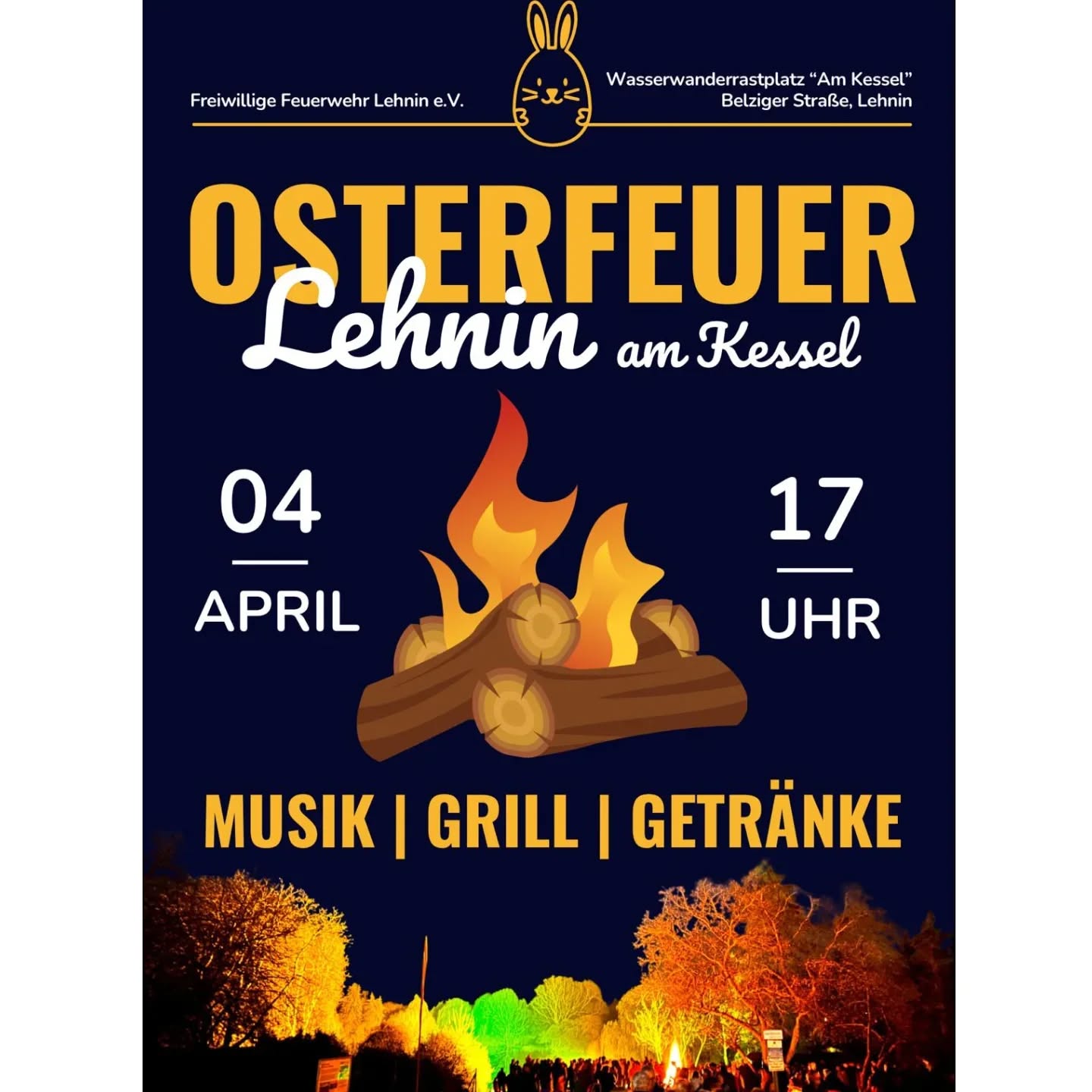 „Liebe Lehninerinnen und Lehniner, 🔥
der Feuerwehrverein lädt euch herzlich zum Osterfeuer ein!
Kommt vorbei, verbringt einen schönen Abend mit uns und unterstützt mit eurem Kommen unsere Feuerwehr.
Wir freuen uns auf euch!“
#Osterfeuer #Lehnin #Feuerwehrverein #Feuerwehr #Gemeinschaft