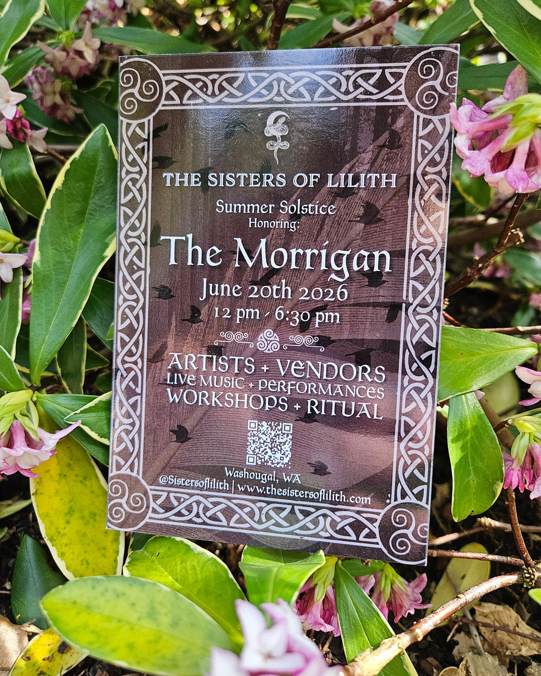 Our fliers are fresh off the press and making their way to your favorite local shops and community hubs. We want to make sure every corner of the city feels the heat!
Tag us in your stories! We’d love to see where the Sisters are popping up.
If you have a shop, studio, or cafe and would love to support the community by hosting a flier, we want to hear from you!
How to get involved: Simply DM us your address or business name, and one of our sisters will drop a flier (and some good vibes) your way.
Let’s make this Solstice one to remember.
#SistersOfLilith #SummerSolstice #SupportLocal #DivineFeminine #CommunityMagic #Solstice2026