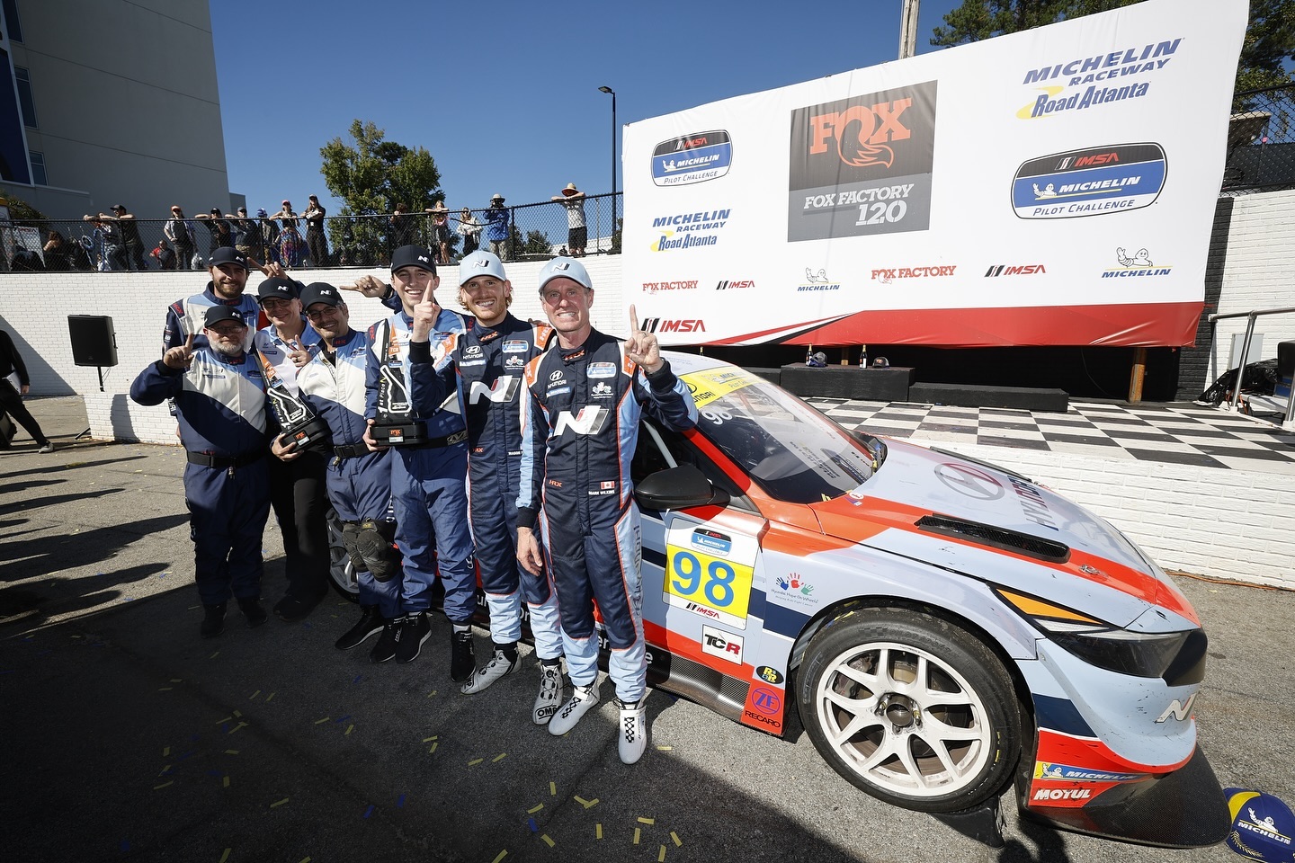 Back-to-back victories to close out the season and a second-place finish in the driver’s championship! As a team, we proudly secured Hyundai’s fifth consecutive IMSA TCR manufacturer’s title, leading 378 laps and raising $37,800 for Hyundai Hope on Wheels.
Throughout the season, the support from the N community has been incredible. Every success was a collective effort fueled by a remarkable group of people, and I’m filled with gratitude for the opportunity to represent Hyundai and Bryan Herta Autosport.
A special thanks to my teammate, my friend, and an all-around incredible person—Mason. Your relentless drive was key to our achievements this year, including that unforgettable moment when we kissed the bricks at Indy thanks to your flawless drive.
A big shout-out to our entire #98 crew—killer strategy, flawless pit stops, and perfect execution at every turn.
Congratulations to my teammates on all of your successes this season! 💪💪💪
A big Thank You to my wife Leah for all the support and holding down the fort when I’m away! ❤️
As we look toward 2025, I’m more driven than ever, ready to chase even more victories and championships. The next season can’t come soon enough!
#HyundaiPerformance
📸 @pierreg.14
📸LAT USA