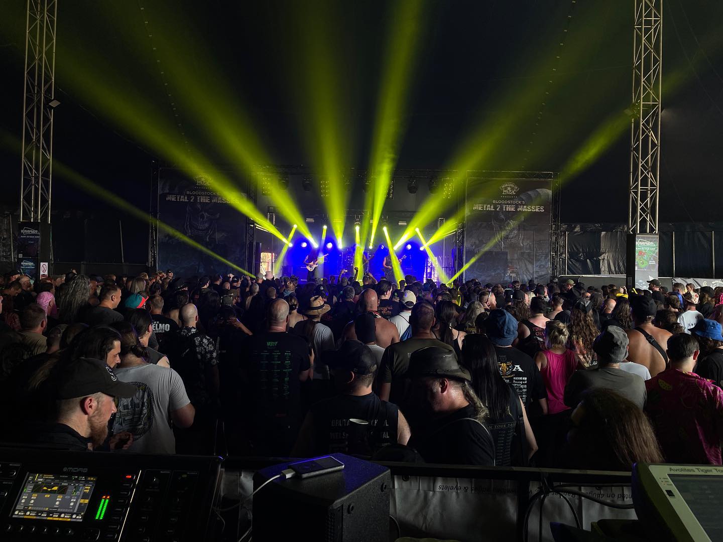 A few pictures from doing lighting, sound and stage at Bloodstock 2022 🤘🩸