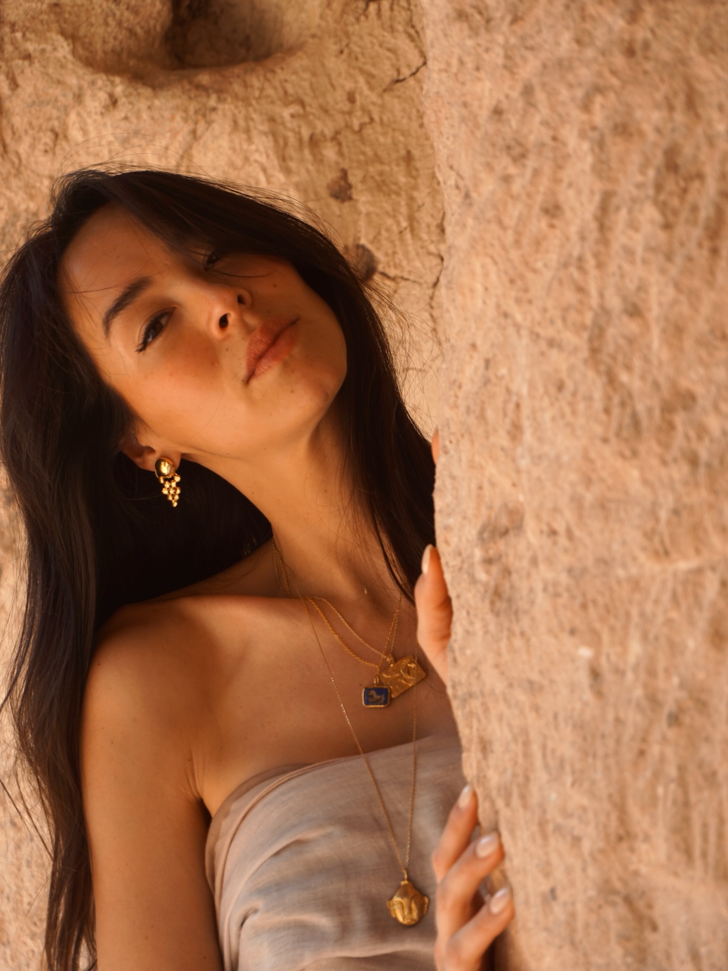 A chapter in deep blue and worn gold.
Sacred Blue brings together lapis, ancient forms, and quiet strength.
Pieces to wear close.
Pieces that feel grounding, storied, and softly powerful.
Explore the first chapter of Byzantium.
#chandracollections #byzantiumcollection #lapizlazuli #ancientinspiration #talisman