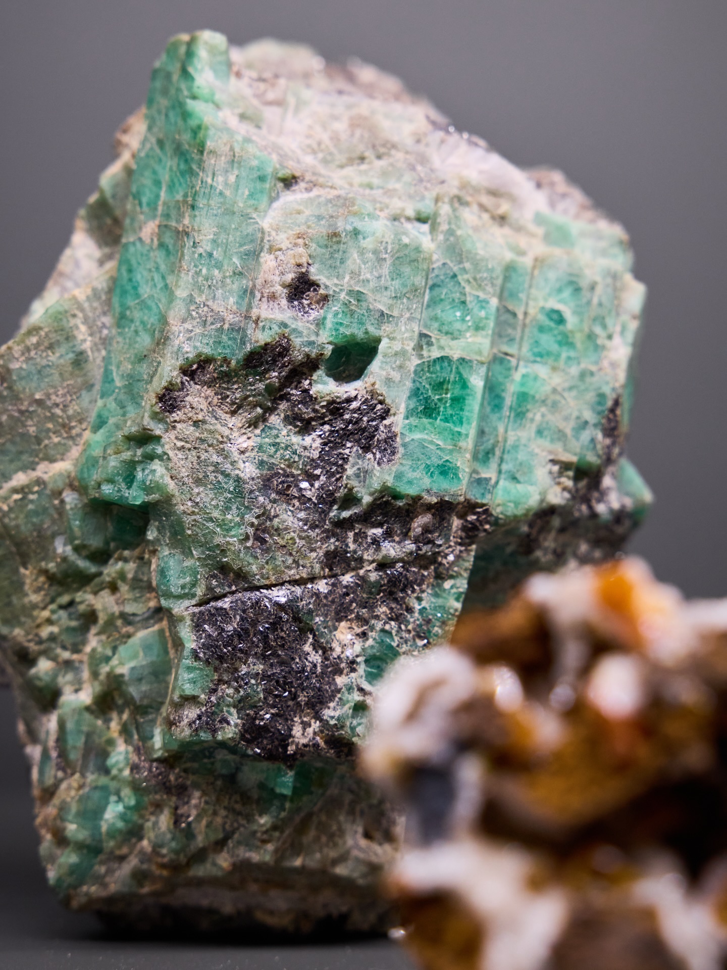 MINERAL MONDAY ✦ EMERALD BERYL
Beryll (Emerald) with Biotite from Mexico.
Emerald is the green variety of the mineral beryl - its colour created by traces of chromium.
Not every emerald is polished and perfect.
Some tell their story in a more natural, untouched way.
The deep green tones
contrast beautifully with the darker Biotite,
a mineral that formed alongside it.
A raw expression of nature -
imperfect, powerful, and full of character.
A reminder that beauty doesn’t have to be flawless.
#mineralmonday #mineralmoments #mineralienhotel #mineralhotel #minerals #mineralmuseum #mineralogy #emerald #beryl