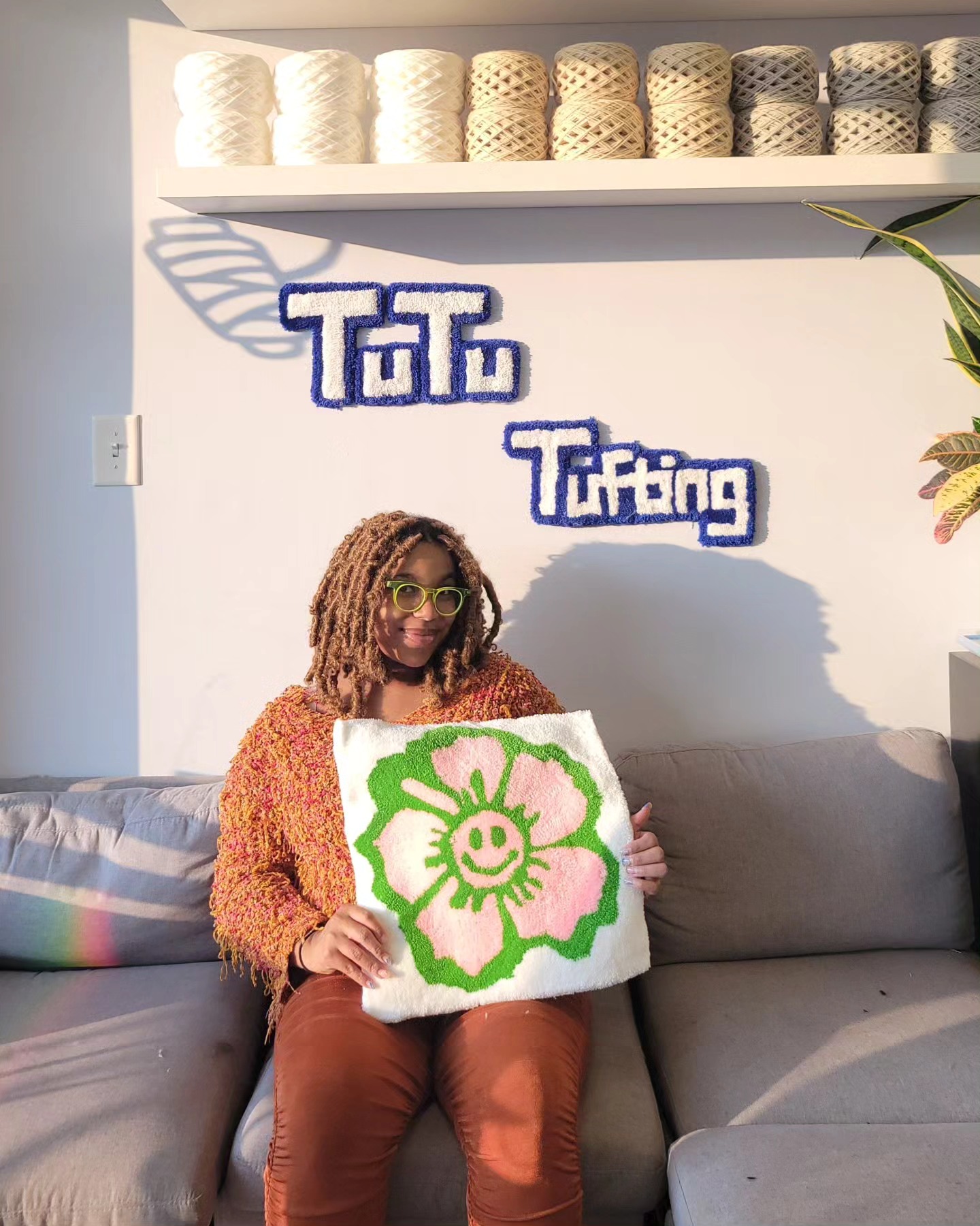 I absolutely love my new rug and pics. Thank you, Tu Tu Tufting.
- I definitely recommend you all try something new as well.
- #tufting #tuftingdesign #rug