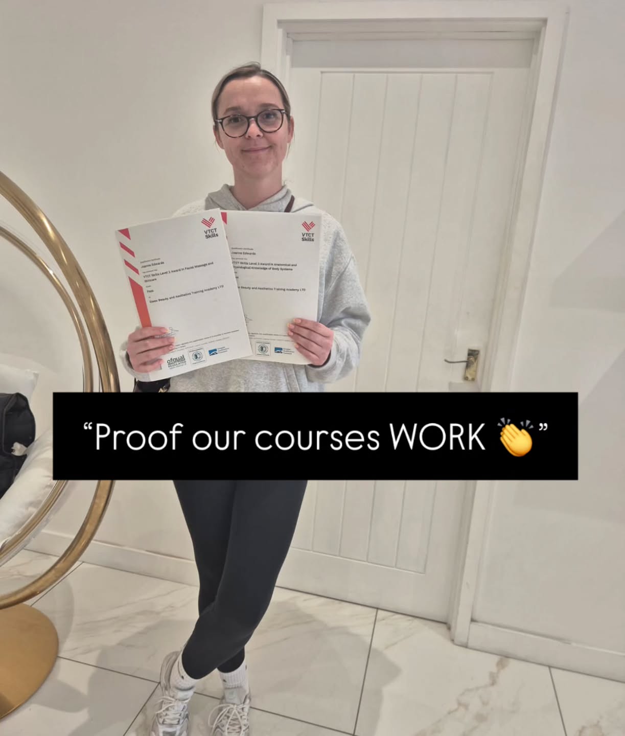Another amazing achievement from one of our students 🎓
Congratulations on gaining your VTCT qualification and taking the first step towards a successful career in the beauty industry.
This is exactly why we do what we do — helping our students gain real, recognised qualifications that open doors.
Our courses are fully accredited and designed to give you the knowledge, confidence, and hands-on experience you need to succeed.
If you’re ready to change your future, this is your sign to start.
Training available in Basildon, Essex
Flexible payment options available including Klarna & Clearpay
Limited spaces
#Basildon #BasildonEssex #EssexBeauty #BeautyTrainingUK #VTCT #VTCTQualified #BeautyCourse #AestheticTraining #BeautyAcademy #LearnBeauty #CareerInBeauty #EssexBusiness #TrainInEssex #BeautyStudents #BeautyEducation #NextStep #GlowUpCareer