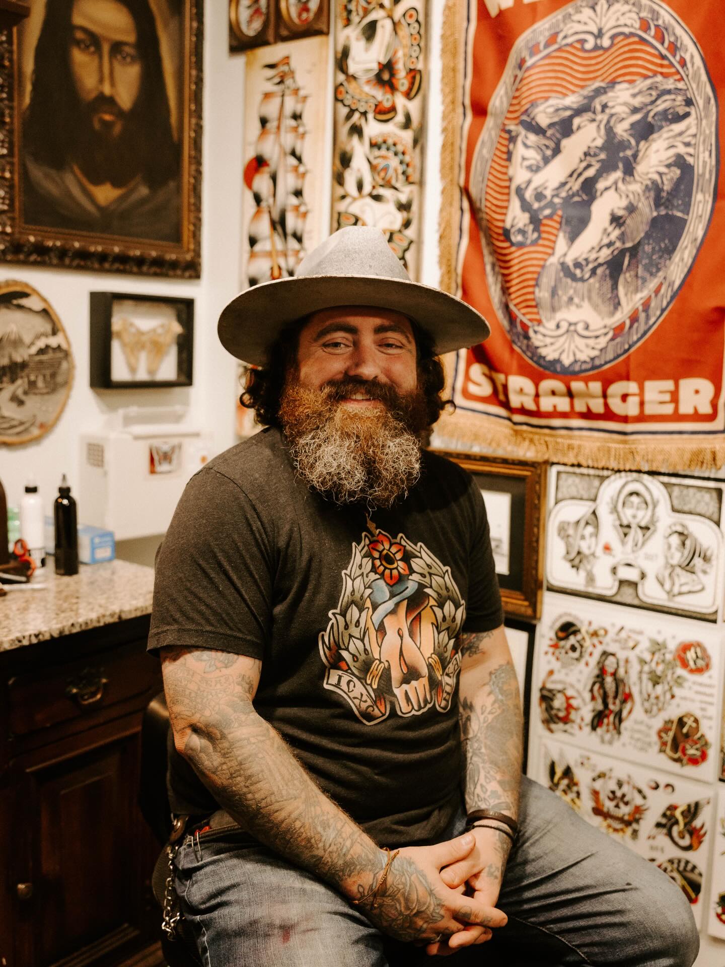 Meet our artists! Justin Doring has been tattooing going on 17 years, 14 of those years serving the community of Lebanon. We really do mean he serves, when he’s not tattooing his volunteers his time to Joesph’ Storehouse in Lebanon, his church, and is always lending a hand to those in need. He has a love for bold traditional art but can tattoo many styles. Show him some support and go give @artbyjustindoring a follow or come by the shop to set up your next appointment with him!