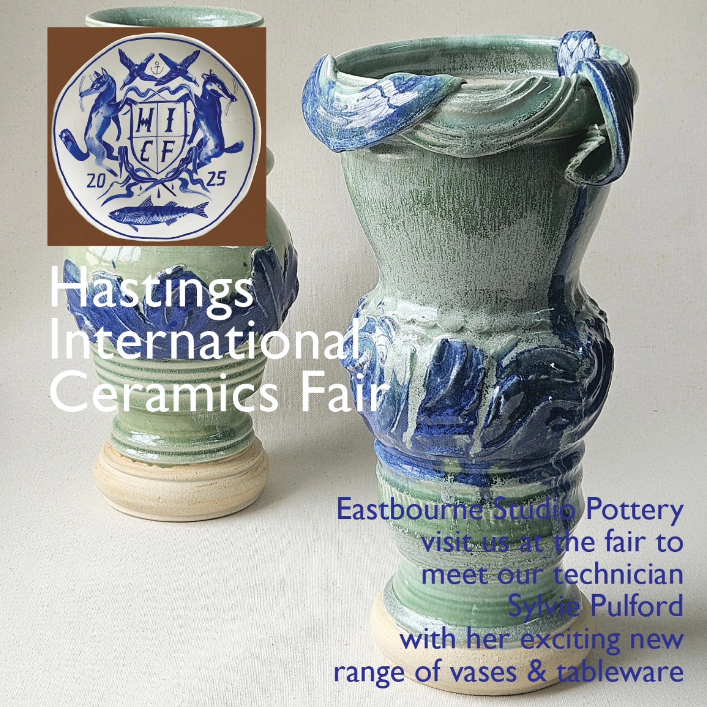 Sylvie Pulford Shoosmith is one of our technicians at the studio bringing order to the chaos of the reclaim room and everywhere else! An invaluable part of the team, Sylvie has a real affinity with clay, and is always curious to learn new techniques and experiment with glazes
See the work that Sylvie has recently thrown at the fair this weekend, multipart vases, perfectly formed bowls, and beakers glazed in a glorious combination of turquoise and limoges blue
The fair is open Saturday 9.30 to 5 and Sunday 10 to 4
#studiotechnician
#claycommunity
#potteryworkshops
#ceramicsfair
@hastings_ob
@jamesmatthewthomascreative