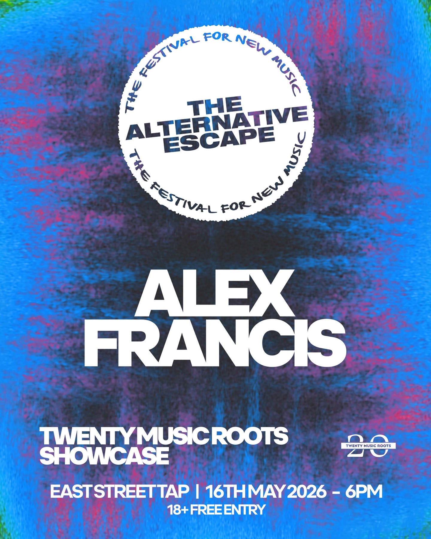 Buzzing to be playing the @20musicroots showcase at this year’s Alternative Escape at @greatescapefest ⚡️
Brighton — pull up. This one’s for the heads!
The Twenty Music Roots Alternative Escape Official Showcase
📍 @eaststreettap Brighton
🗓 Saturday 16th May | 6PM
🎟 FREE ENTRY