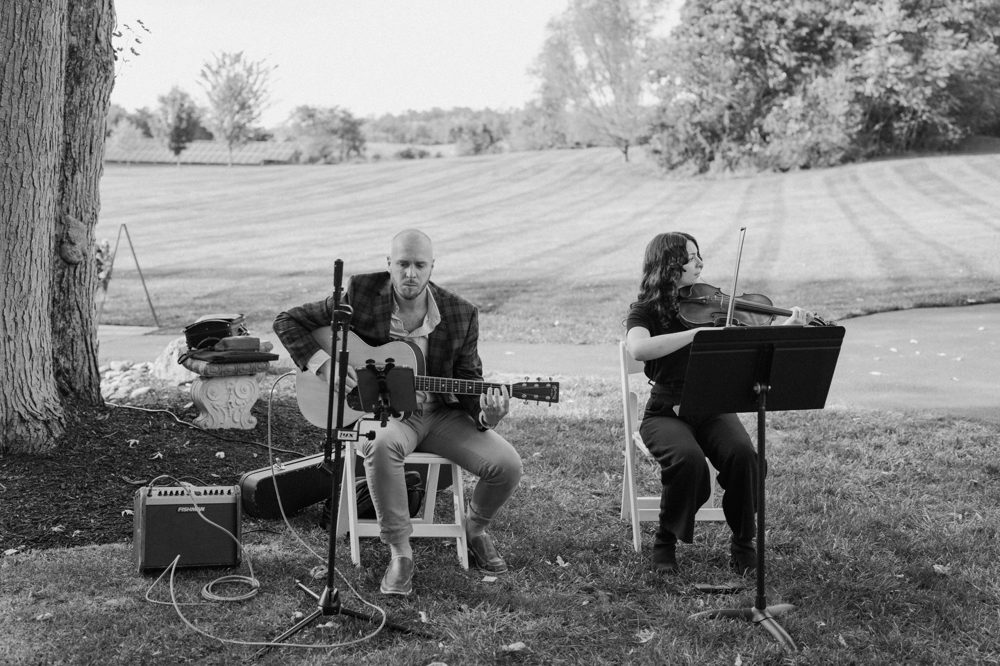 The kind of music that doesn’t just fill the space… it fills the moment. 🤍 #3WESTweddings | 📸 @sage.design.co | venue: @historicashland