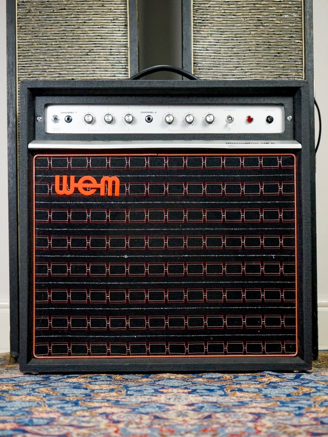 1974 WEM Dominator MK III.
About the cleanest example I’ve ever seen of one of these amps.
This same model was recently revealed to have been Noel Gallagher’s go-to in the early Oasis days for both studio and live use.
This one comes with its original WEM-branded cover and even the often-lost schematic for the benefit of servicing.
Fully-serviced and ready to go. I’m asking a mere £699.99 on my site for this beautiful amp - buy it before I keep it!