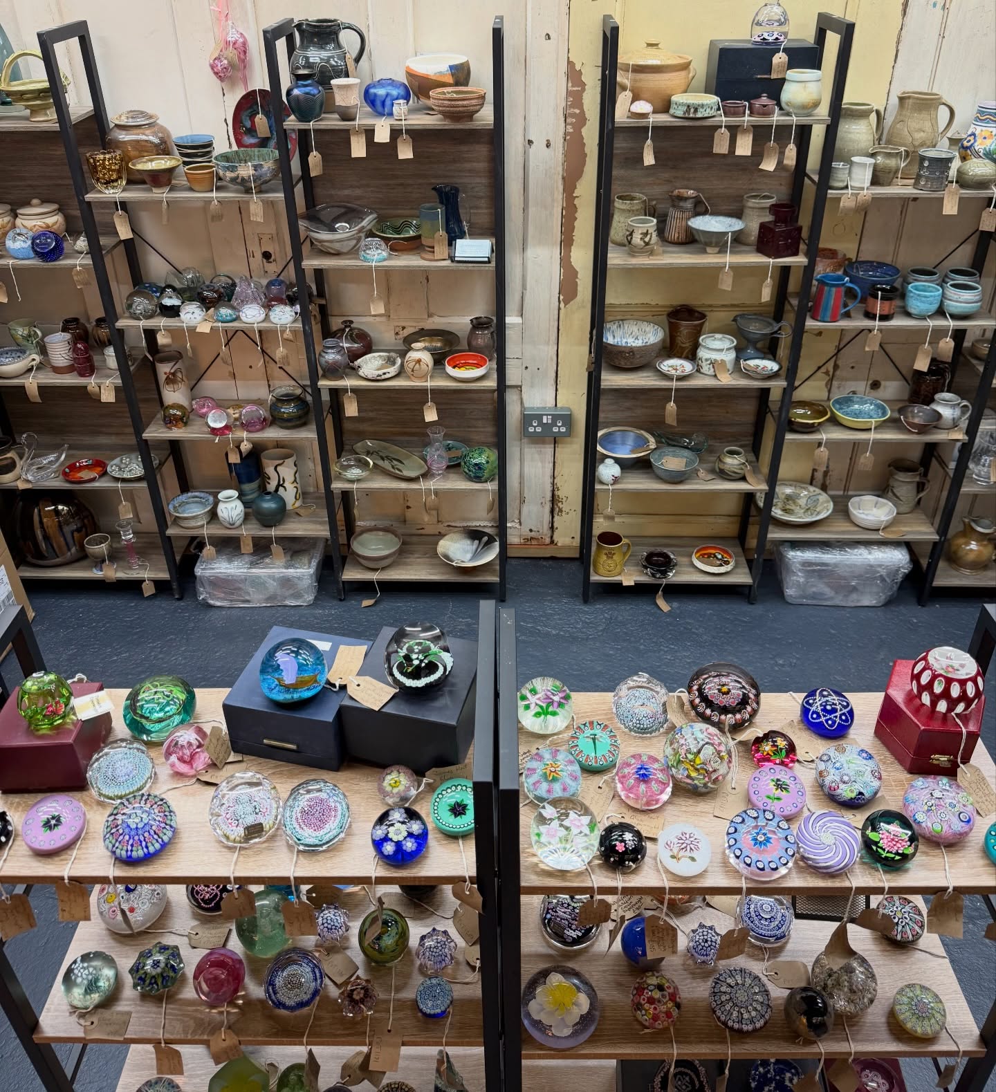 @studiopotsandglass have expanded their collection with a brand new space in The Core!
You’ll still find them in their original spot on the main floor, but now there’s even MORE to explore downstairs.
If you’re a paperweight collector, or just love unique, artisan creations, this is definitely worth a visit.
The Antique Village
The Old Whiteways Cider Factory
Hele
DEVON EX54PW
#ArtLovers #Handcrafted #Paperweights #Pottery #artisan