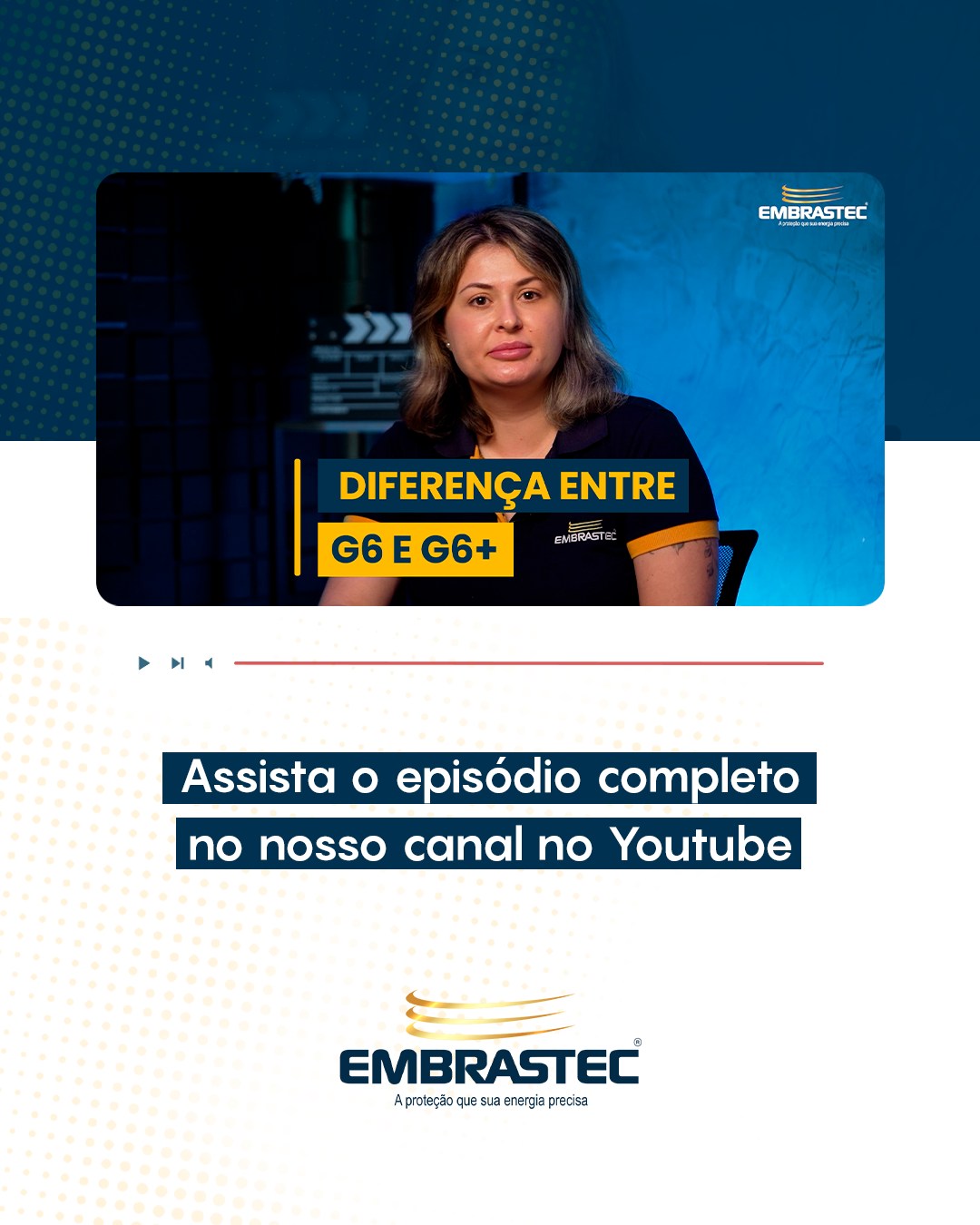 O episódio mais aguardado do Choque Informativo já está no ar! 🎬⚡
Hoje, recebemos a especialista Débora Rosa para responder à pergunta que mais ouvimos: "Qual a diferença entre o DPS G6 e o G6+ da Embrastec?".
Resumo rápido para você não errar mais:
✅ O G6 nasceu para as exigências dos sistemas fotovoltaicos, com arquitetura isolada para evitar riscos de abertura no arco elétrico.
✅ O G6+ foi criado especificamente para corrente alternada, herdando a lógica de desconexão do G5.❌ NUNCA utilize o G6+ em linhas de corrente contínua ou fotovoltaicas!
Na Embrastec, nós levamos a segurança a sério. Diferente de outras opções no mercado que vêm apresentando falhas e baixa qualidade, nossos dispositivos são projetados com rigor técnico para que sua obra não tenha surpresas.
Assista ao episódio completo no YouTube e entenda por que somos líderes em fabricação de DPS no Brasil.
👉 Link do vídeo completo: https://youtu.be/Ail8k5vhOtE
#Embrastec #ChoqueInformativo #DPS #SegurançaElétrica #QualidadeEmbrastec