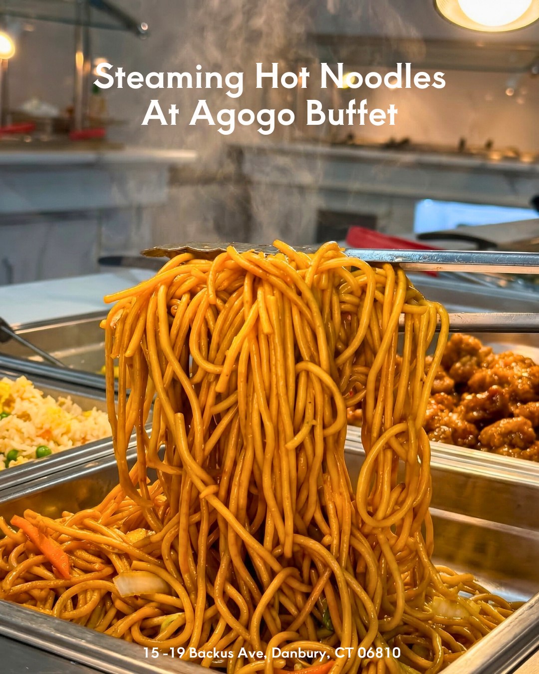 Noodle Lovers, This One’s For You🍜🔥
Steaming hot, savory, and made fresh! These noodles are a must every time you visit Agogo Buffet. Load up your plate and enjoy the perfect bite with every scoop!
📍Agogo Asian Buffet & Sushi | 15-19 Backus Ave, Danbury, CT 06810
📞(475) 370-2818
#agogobuffet #danburyeats #buffetfavorites #allyoucaneat #noodles #foodiefinds #connecticutfood