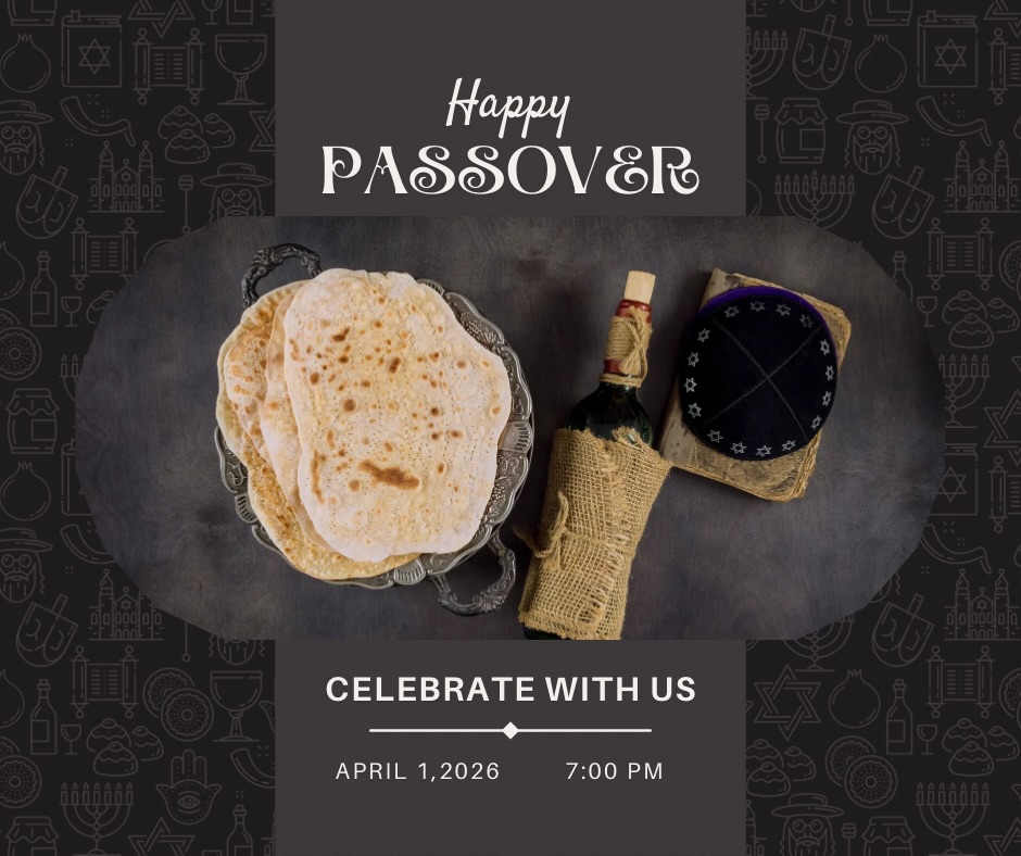 Passover at Oasis of Grace Church ✨
Join us on Wednesday, April 1 at 7:00 PM for a special Passover gathering at OGC as we reflect on God’s deliverance, His covenant faithfulness, and how Passover points us to Jesus, the Lamb of God.
Come ready for a meaningful evening of worship, teaching, and remembrance as we gather together during this sacred season.
📍 Oasis of Grace Church
93 Parish Dr., Wayne, NJ 07470
For more info, visit OGCNJ.com
Follow us: @oasisofgracenj
Bring your family, invite a friend, and join us for this powerful Holy Week gathering.
#Passover #HolyWeek #OasisOfGraceChurch #WayneNJChurch #JesusOurPassover
Join us Wednesday, April 1 at 7 PM and experience the beauty and meaning of Passover with us.