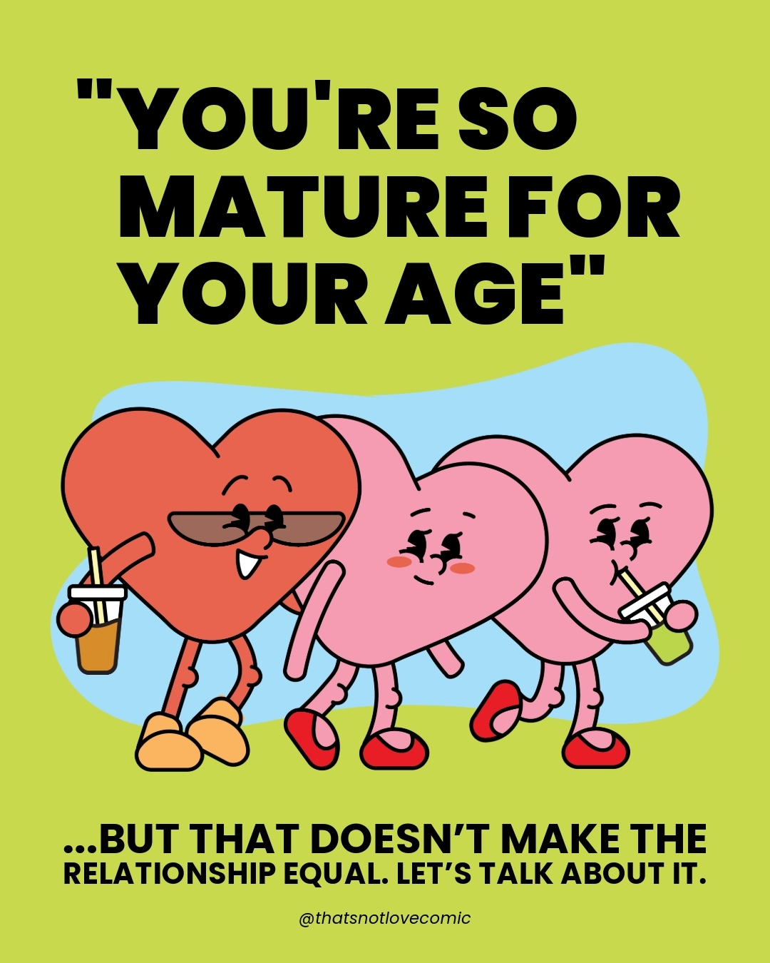 Let’s be real—dating someone older can feel exciting. They have money, freedom, experience. They make you feel special, different, chosen. If you feel out of place, they might seem like an escape. But that “fantasy” can quickly turn into control.
WHEN MATURITY IS USED AGAINST YOU
Power differences matter. Who has more experience? Who makes the decisions? Who would have more trouble leaving? If the relationship works because one person has more control, that’s an imbalance.
WHY CAN'T THEY DATE PEOPLE THEIR AGE?
If they’re so great, wouldn’t people their age be interested? If they say, "People my age are immature," why are you the exception?
WHAT STARTS EXCITING BECOMES OVERWHELMING
At first, it feels romantic. Then comes the pressure—to act older, accept things you’re not ready for, keep them happy even when it feels wrong. That’s not just unfair—it’s dangerous.
SOMETIMES IT'S NOT FATE- IT'S INTENTIONAL
Some older people seek younger partners not for maturity, but because they’re easier to control.
LOVE OR CONTROL? ASK YOURSELF:
Do they respect my boundaries? Do they pressure me? Do they treat me as an equal? If the relationship only works because you’re easier to influence—that’s not love.
IF SOMETHING FEELS OFF, TRUST YOURSELF
No matter how much they say you’re “mature for your age,” you deserve time to grow, to be young, to make your own choices—without someone older trying to shape them for you.
If you’re questioning a relationship, talk to someone you trust. You don’t have to prove your maturity by staying in a situation that doesn’t feel right. (resources in bio)
#TDVAM #teendatingviolenceawarenessmonth #agegaprelationship #grooming #coercion #youresomatureforyourage #abuse #love #relationships #narcissism #thatsnotlove #lovebombing #respect