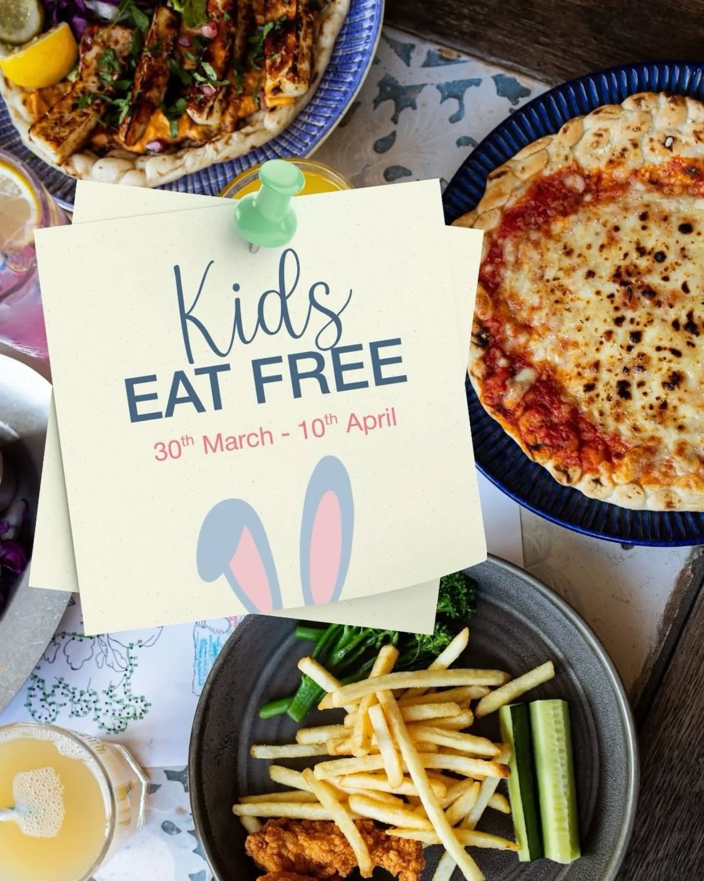 Soooo dinner’s one less thing to think about
Kids eat free this Easter half term at Megan's Welwyn Garden City
Valid all day weekdays between 30th March – 10th April, for children under 12
Excluding bank holidays and weekends
T&Cs apply - Check out their website for full details.
https://megans.co.uk/offers/kids-eat-free/
#KidsEatFree #Easter #WelwynGardenCity #TownCentre #HalfTerm