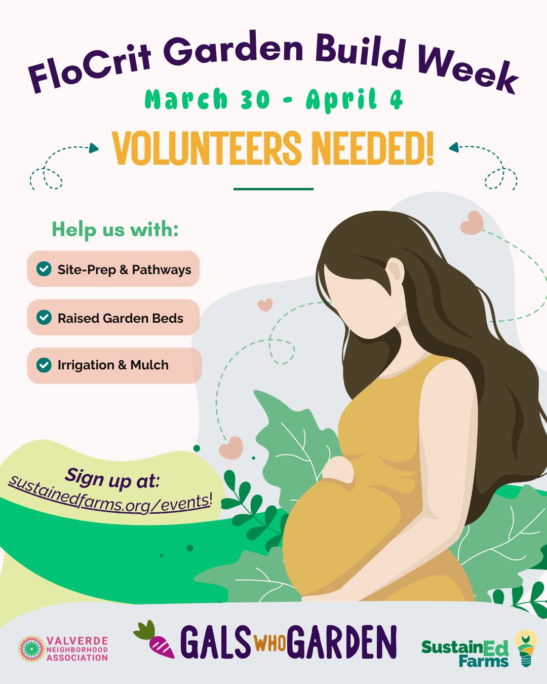 We’re building something special. 🌱
From March 30–April 4, SustainEd Farms is partnering with Florence Crittenton High School (@flocritcolorado) & @earthlovegardens to create a new garden space for pregnant teens and teen mothers.
This garden will be more than a place to grow food—it will be a space for healing, learning, and connection.
We need volunteers to help bring it to life.
🛠 Site prep
🌿 Raised beds
💧 Irrigation
🚶 Pathways
No experience needed, just show up ready to make a difference!
👉 Sign up today at sustainedfarms.org/events
#colorado #denver #volunteer #education #garden #spring #SustainEdFarms #denvervolunteers #denvernonprofit