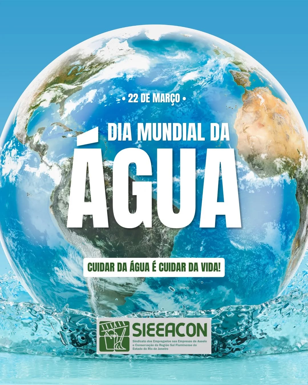 Cuidar da água é cuidar da vida!
Para nós, do SIEEACON VR, a água é o principal aliado na limpeza e conservação dos nossos espaços.
Nossa categoria sabe, na prática, o valor de cada gota para manter a saúde pública e o bem-estar da sociedade.
Neste 22 de março, reafirmamos nosso compromisso com o uso consciente e com a valorização dos profissionais que zelam pelo nosso ambiente. 💧🧼✨
#SIEEACONVR #AsseioEConservacao #VoltaRedonda #DiaMundialDaAgua #LimpezaEPreservacao TrabalhadorValorizado SulFluminense