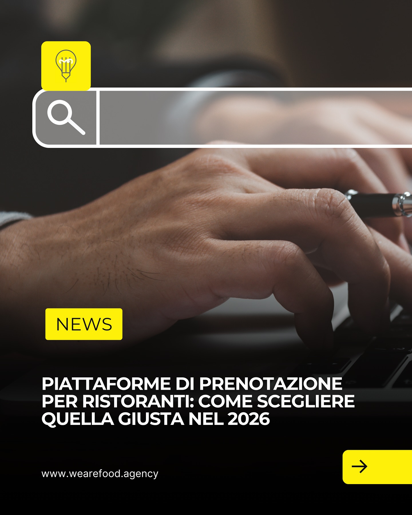 📰 BLOG: THE LATEST NEWS
✍🏻 Piattaforme di prenotazione per ristoranti: come scegliere quella giusta nel 2026
La digitalizzazione della ristorazione è in piena corsa. Scopri come le piattaforme di prenotazione online stanno cambiando le regole del gioco — e come scegliere quella più adatta al tuo locale.
Leggi l’articolo completo sul nostro sito web.
www.wearefood.agency
#WeAreFood #WeAreFoodAgency #Marketing #Communication #PR
