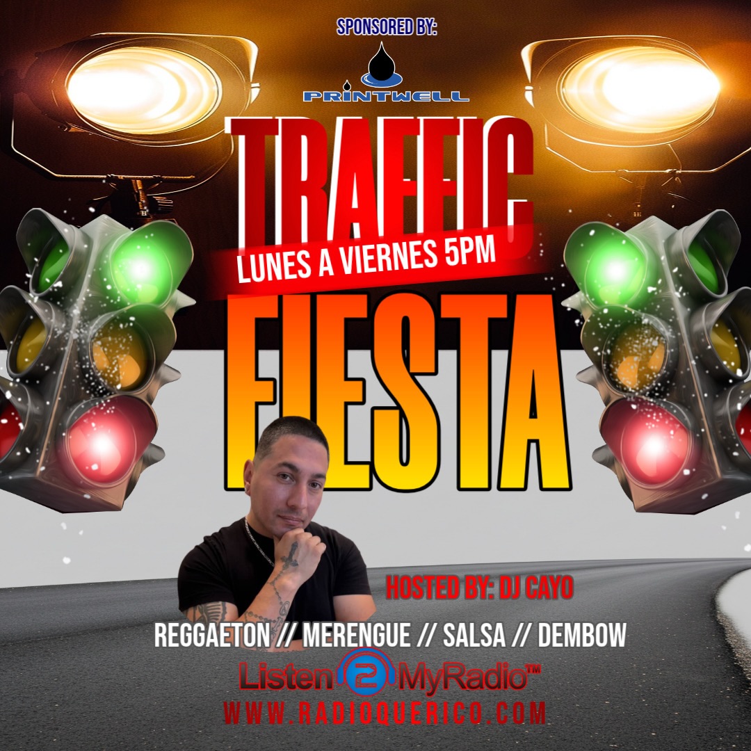 5PM y el traffic esta pesado???
Prendete con @dj.cayo y el Traffic Fiesta!!!
De Lunes a Viernes las mezclas que te hacen olvidar el traffico y el toxico!!!!
Baja el app de Listen2Myradio
La Emisora Que Te Pone A Bailar!!!!