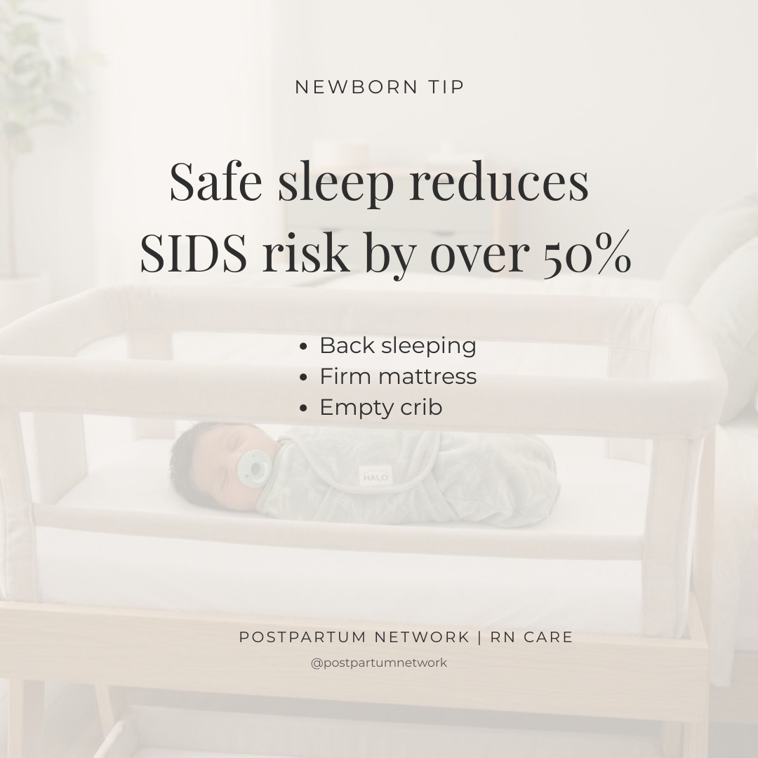 Safe sleep is one of the most important things you can implement from day one.
The American Academy of Pediatrics recommends:
✔ baby on their back
✔ firm sleep surface
✔ no loose blankets, pillows, or toys
✔ room-sharing without bed-sharing
Newborns spend most of their time sleeping. Creating a safe environment matters.
At Postpartum Network, we follow evidence-based safe sleep practices during every overnight shift so parents can rest with peace of mind.
Serving families in Nashville, Clarksville, Franklin, and surrounding Middle Tennessee areas.
Did you already know these safe sleep guidelines?
✨ Now booking overnight RN newborn care
🔗 postpartumnetwork.com
#postpartumnetwork #nightnurse #postpartumsupport #newborncare #fourthtrimester #newparents #clarksvillemom #clarksvilletn #nashvillemom #nashvilleparents #franklintn #franklinmom #tennesseemoms #middletennessee #fortcampbellmoms #tennesseefamilies #safesleep #newbornsleep #aapguidelines #newborncaretips #babysafety #luxurypostpartumcare #conciergecare