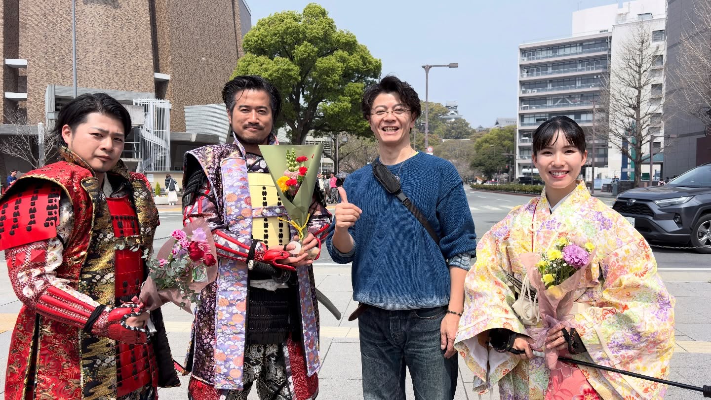 おもてなし武将隊のみなさんと!
オレは直江!