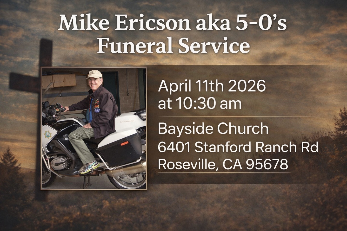 A message from 5-0’s wife, Joanie… Inviting all who can to join in celebrating the life of Mike Ericson.
#locosmocos