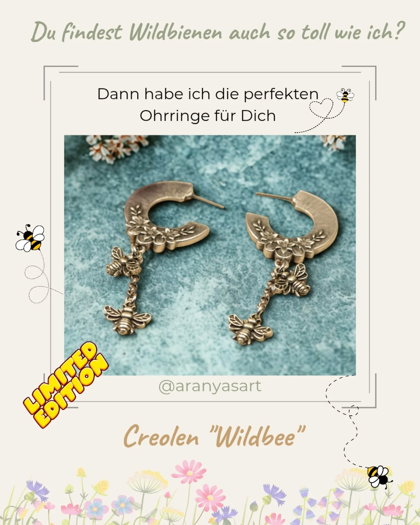 Ein Stück Natur zum Mitnehmen 🐝✨🤗
Erinnerst du dich an meinen Post über die Wildbienen von heute Vormittag? 😊
Ich kann stundenlang beobachten, wie sie bei mir am Balkon von Blüte zu Blüte tanzen. Dieses Summen ist für mich pure Inspiration!🙂↔️ Ich lieb es so sehr! 🥰🐝
Weil mir diese kleinen Wunderwesen so am Herzen liegen, wollte ich ihnen ein modisches Denkmal setzen. 🥰
Darf ich dir meine „Wildbee“ Ohrringe vorstellen? ✨💞🐝
Es fühlt sich fast so an, als hätte ich ein Stück vom Sommer eingefangen:🌸✨☀️
🌸 Die Creolen mit den tanzenden Bienen – leicht und verspielt.
🌿 Die langen Statement-Ohrhänger, die durch ihr Blumenmuster richtig nach Vintage und Natur pur aussehen.
Beide sind aus hochwertigem, nickelfreiem Edelstahl/ Metall gefertigt, damit sie nicht nur toll aussehen, sondern sich auch an deinen Ohren richtig gut anfühlen.
Und natürlich kommen sie – ganz nach meinem Low Waste Prinzip – in der duftenden Heuschachtel zu dir nach Hause. 📦🌱
🐝🫶🏼Für mich ist dieser Schmuck wie ein kleines Versprechen an die Natur: Wir sehen dich, wir schätzen dich und wir schützen dich.
Welches der beiden Designs ist dein Favorit?
Schau sie dir gerne in Ruhe an – den Link findest du direkt in meiner Bio.
PS:💫 Limited Edition 💫
Lass uns gemeinsam ein bisschen mehr „Wildnis“ in den Alltag bringen! ✨🐝🌿🌸
Alles Liebe,
Deine Katharina
#Wildbee #Naturverliebt #BohoSchmuck #Wildbienen #StatementOhrringe SlowFashion HandmadeAustria NachhaltigerSchmuck Geschenkidee Naturkind AranyasArt Laakirchen EdelstahlOhrringe