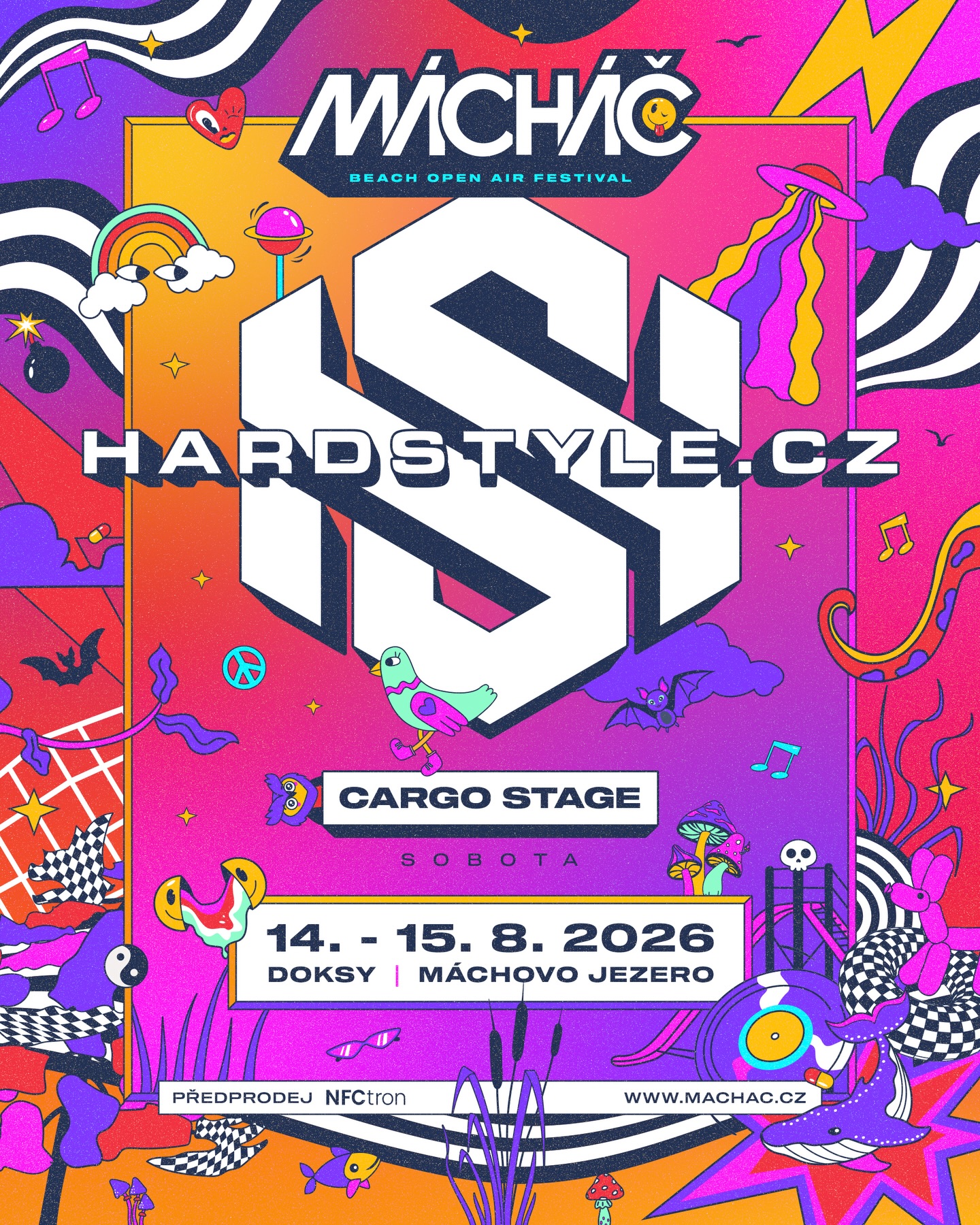 @hardstyle.cz se vrací na @festivalmachac! 💛 Cargo stage opět naplní to nejlepší z Harder Styles! 🚀 V čele s holandskými hvězdami @soundrush, kteří přivezou pořádnou nálož Euphoric Hardstylu! 🤩
14. - 15. 8. 2026
🎟️ Lístky najdeš na www.machac.cz/tickets