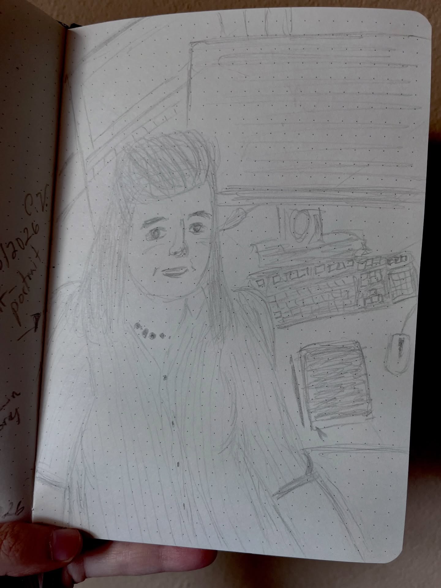 I decided to try out the lessons that Betty Edwards shares in her book DRAWING ON THE RIGHT SIDE OF THE BRAIN. The first sketch is a self-portrait I made before Betty’s written instruction and then the second sketch is a self-portrait I made after several days of sketching with instruction from the book. I felt like sharing my progress. I enjoy being able to draw in between sessions of work, from being an educator, author and web content manager. I need that shift because it can be tough to stay focused on literacy related tasks. What do you think of my progress?