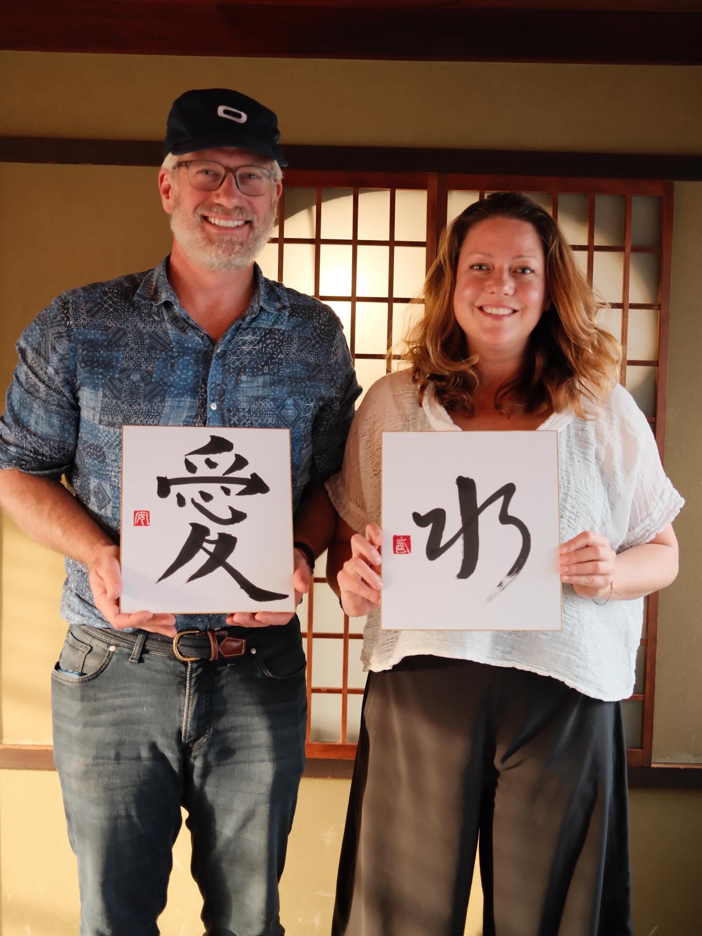 Thank you for coming✨🇺🇸
愛=Love
水=Water
#calligraphyworkshop #japanesecalligraphy #malligraphy
