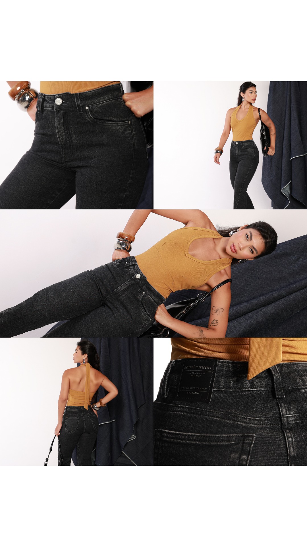 O BÁSICO QUE IMPACTA
Nada aqui é comum. A modelagem valoriza, o caimento desenha e o resultado é imediato: presença.
É aquele look que não precisa de esforço, ele simplesmente acontece.
#AmmoJeans