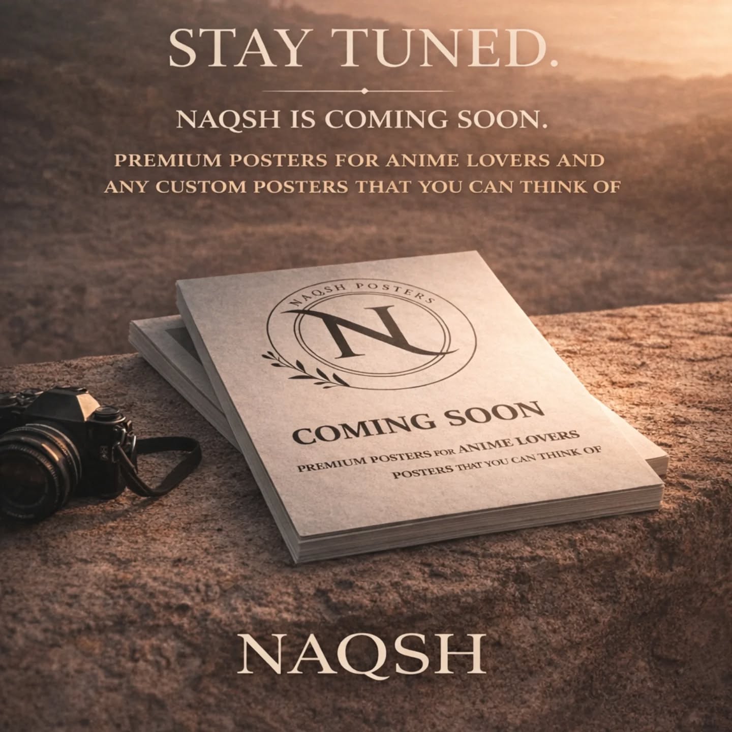 Something new is coming.
Naqsh is where your ideas turn into posters.
Anime, cars, or anything you can imagine.
Clean. Custom. Made for your space.
Stay tuned
.
.
.
.
.
.
.
.
.
.
.
.
#ComingSoon #CustomPosters #AnimePosters #CarPosters #RoomAesthetic